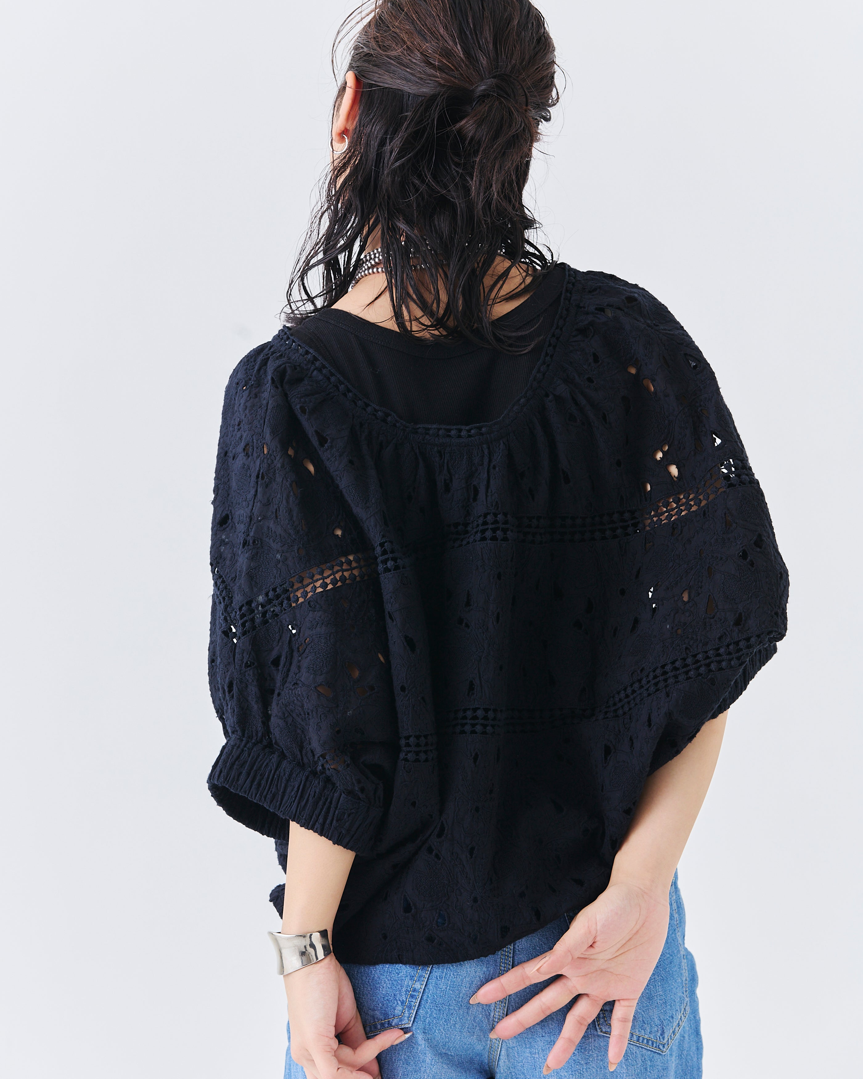 【先行予約】インドカットワークレーストップス(6265-596)