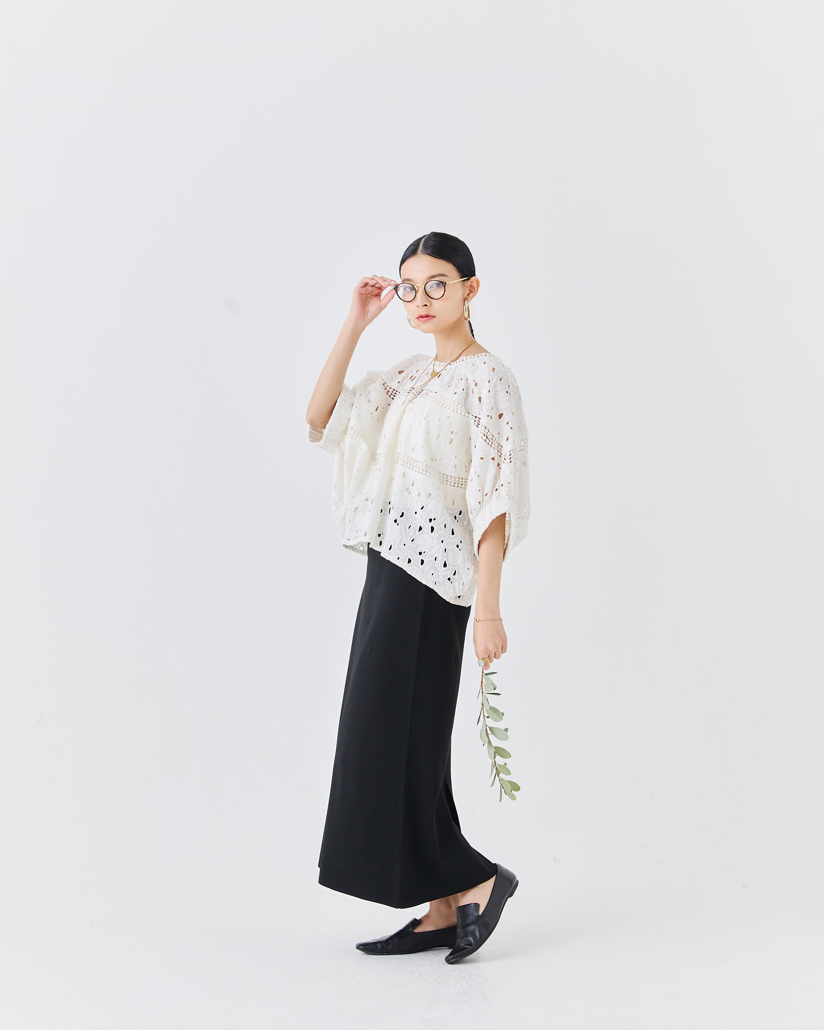 【先行予約】インドカットワークレーストップス(6265-596)