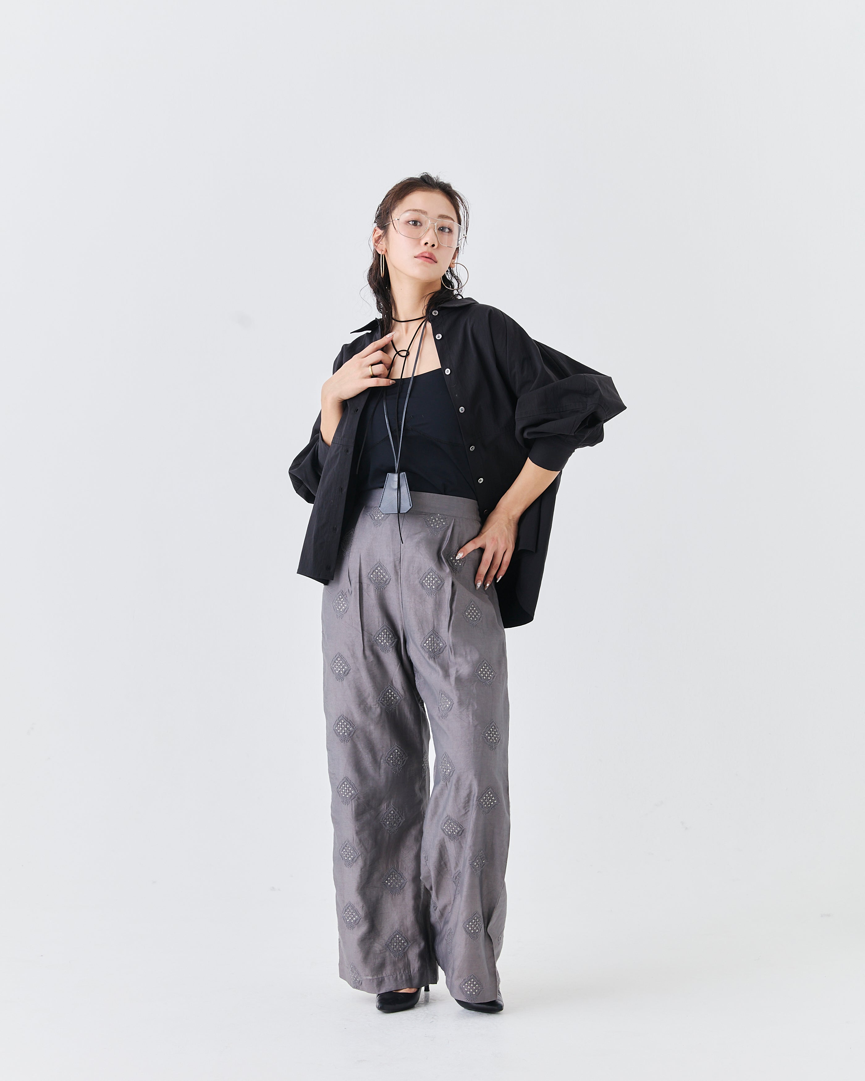 【予約終了】バルーンスリーブシャツ(6265-574)