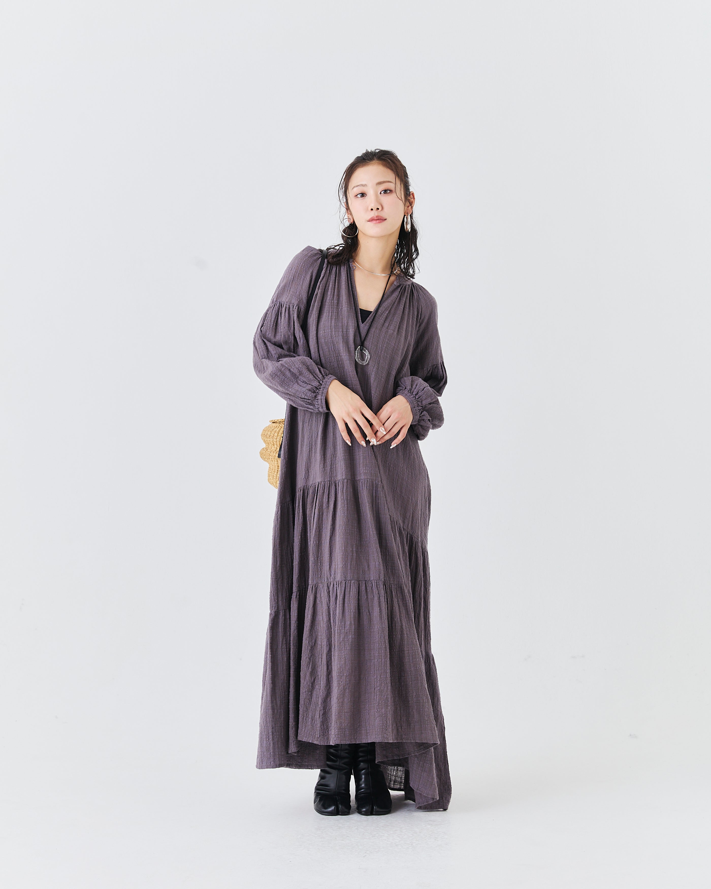 【先行予約】インドティアードドレス(6265-301)