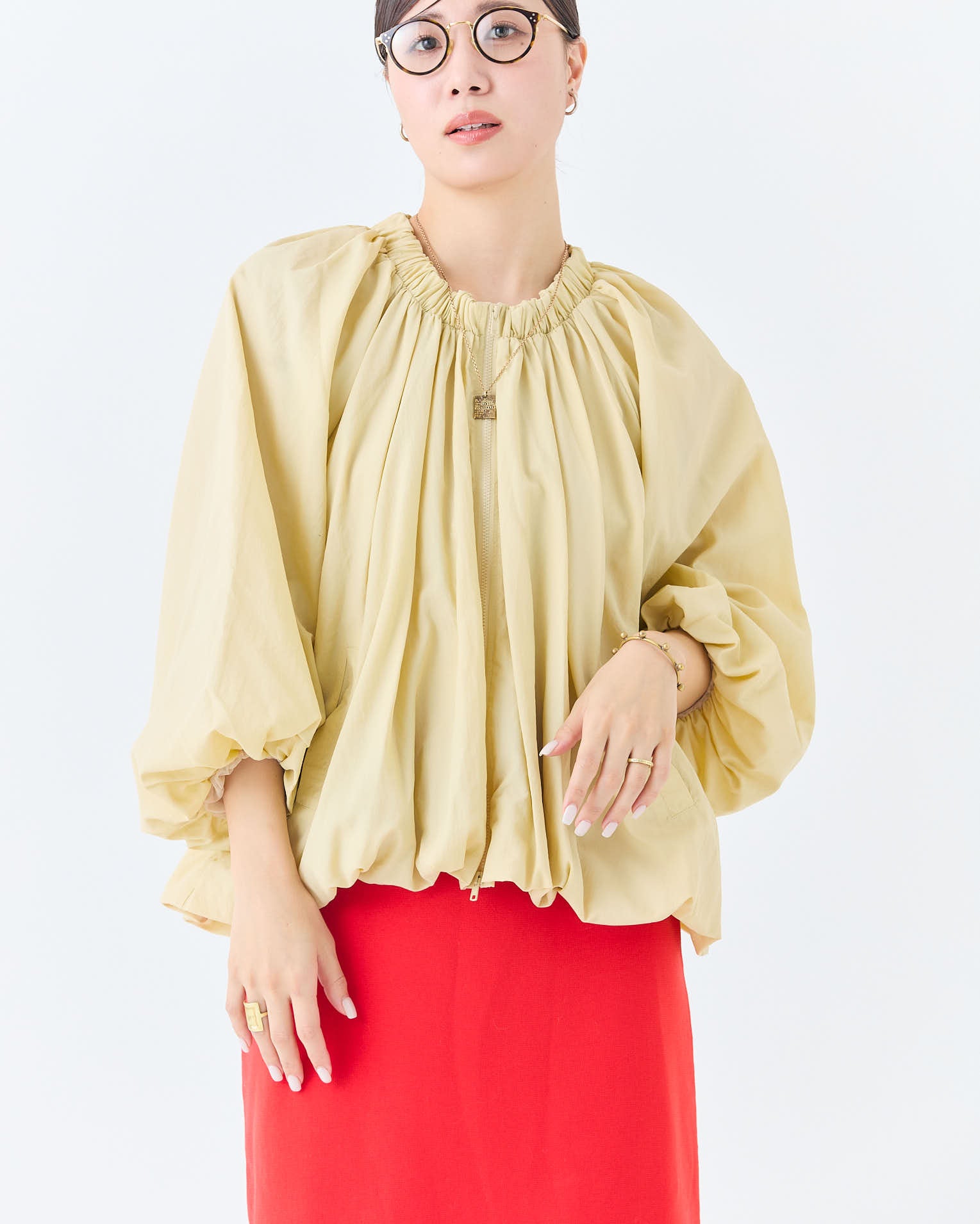 【予約終了】バルーンシルエットブルゾン(6265-568)