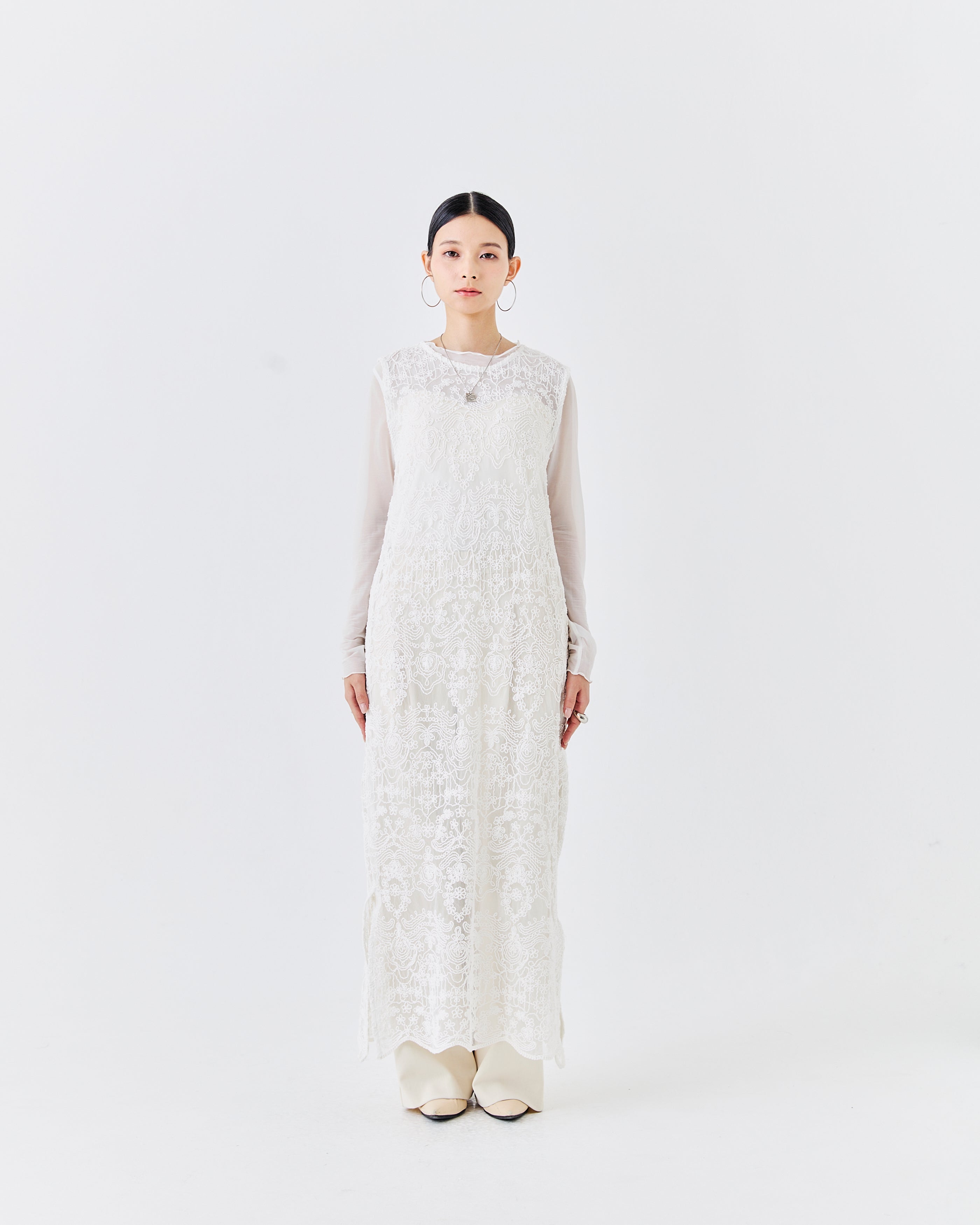 【comming soon】立体コード刺繍レースワンピース(6266-332)