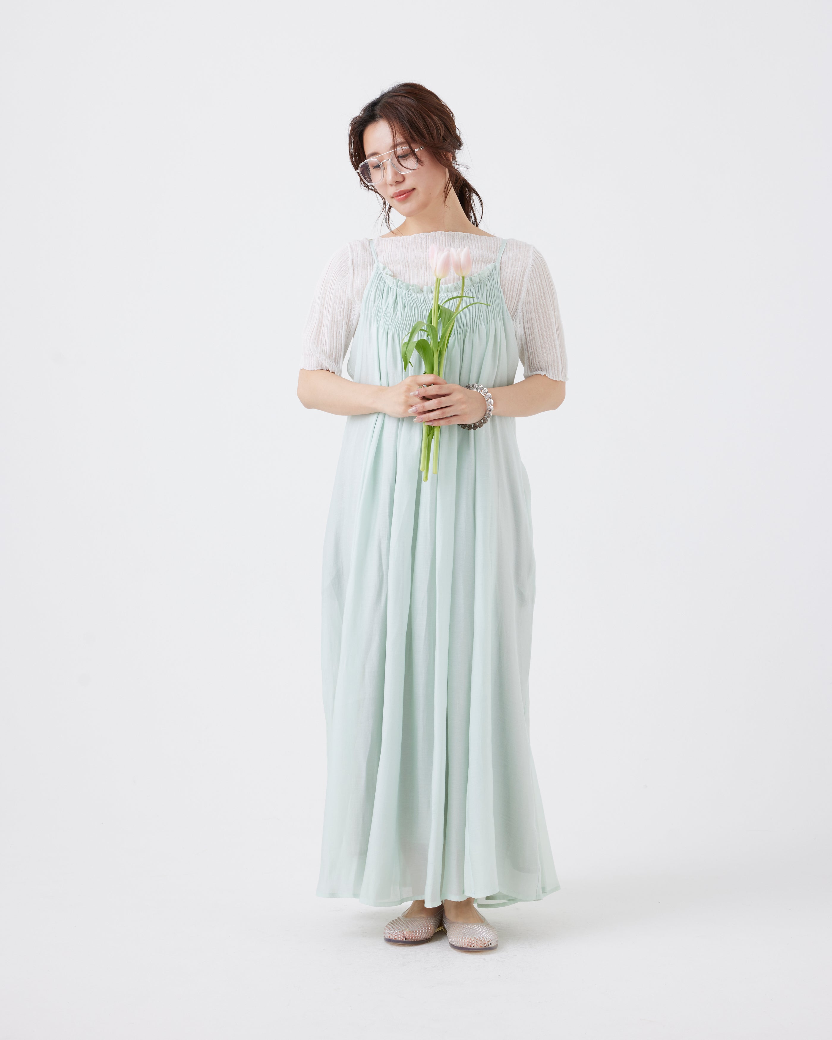 【6/6 販売開始】ランダムリブクールニットトップス(6267-404)