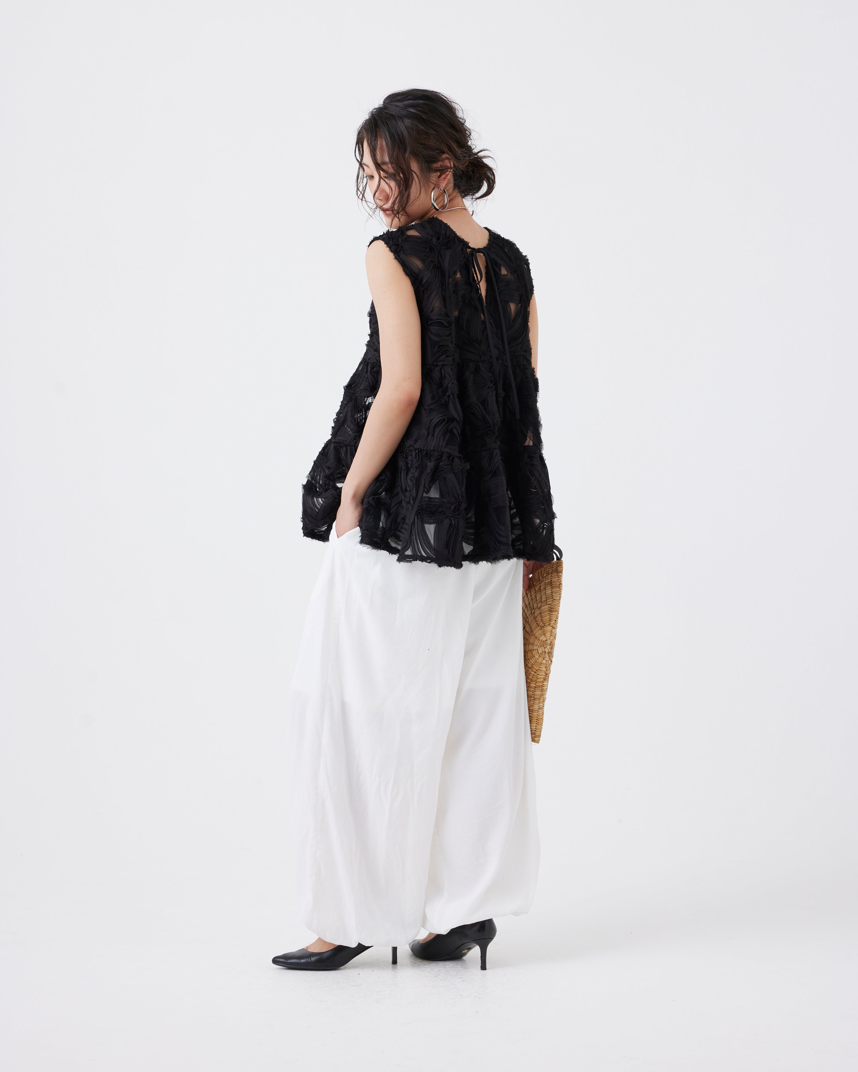 2WAYフローラルスリーブレスブラウス(6267-387)