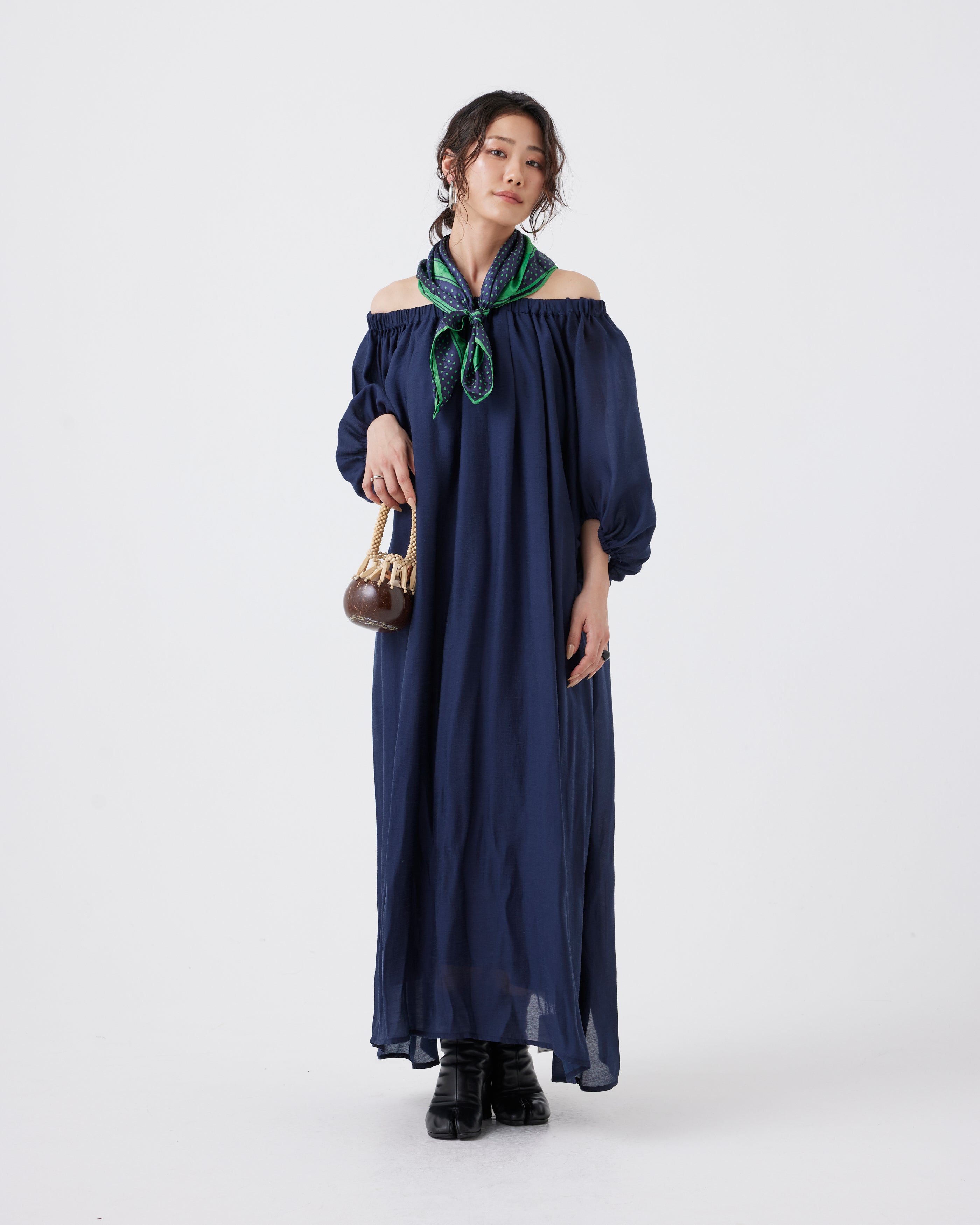 2WAYエレガントドレープドレス(6267-417)