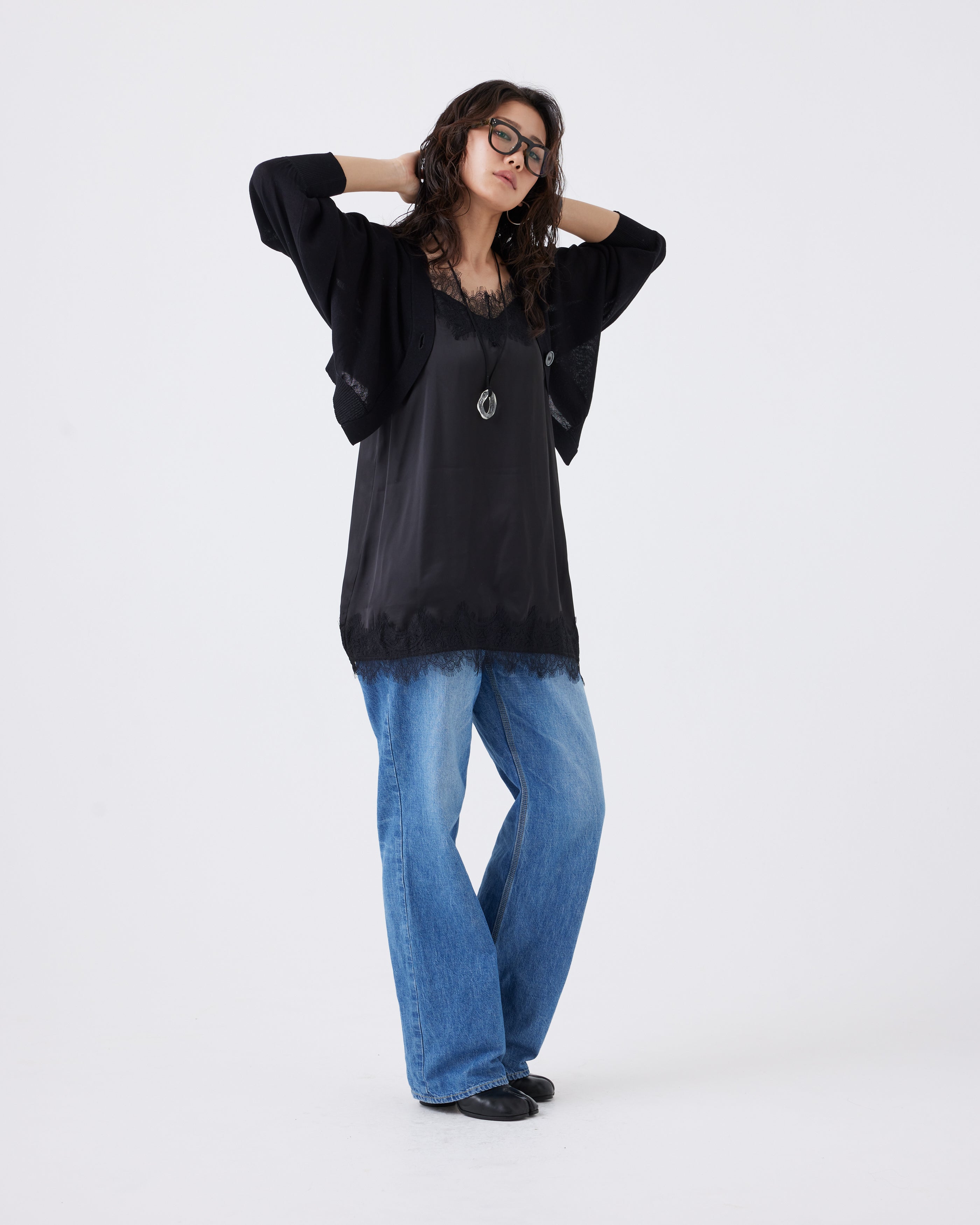 美シルエット ボレロカーディガン(6267-411)