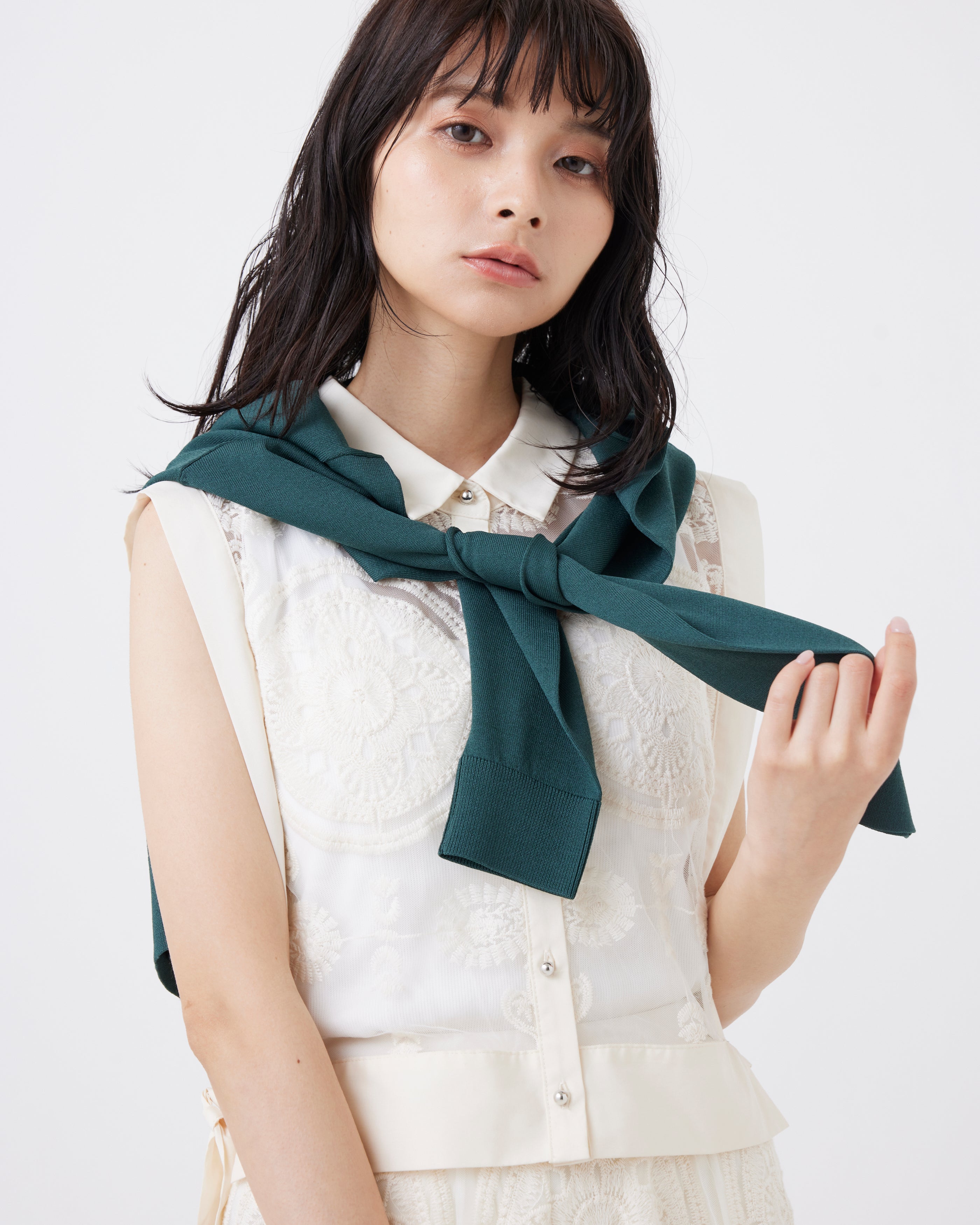 [定番]ビジューカーディガン(6260-693)