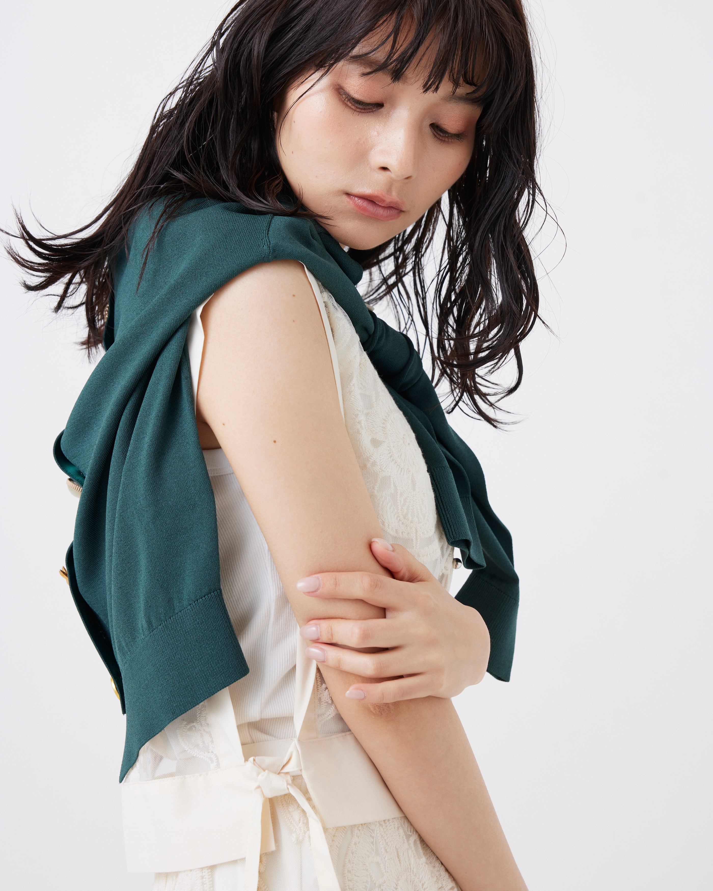 [定番]ビジューカーディガン(6260-693)