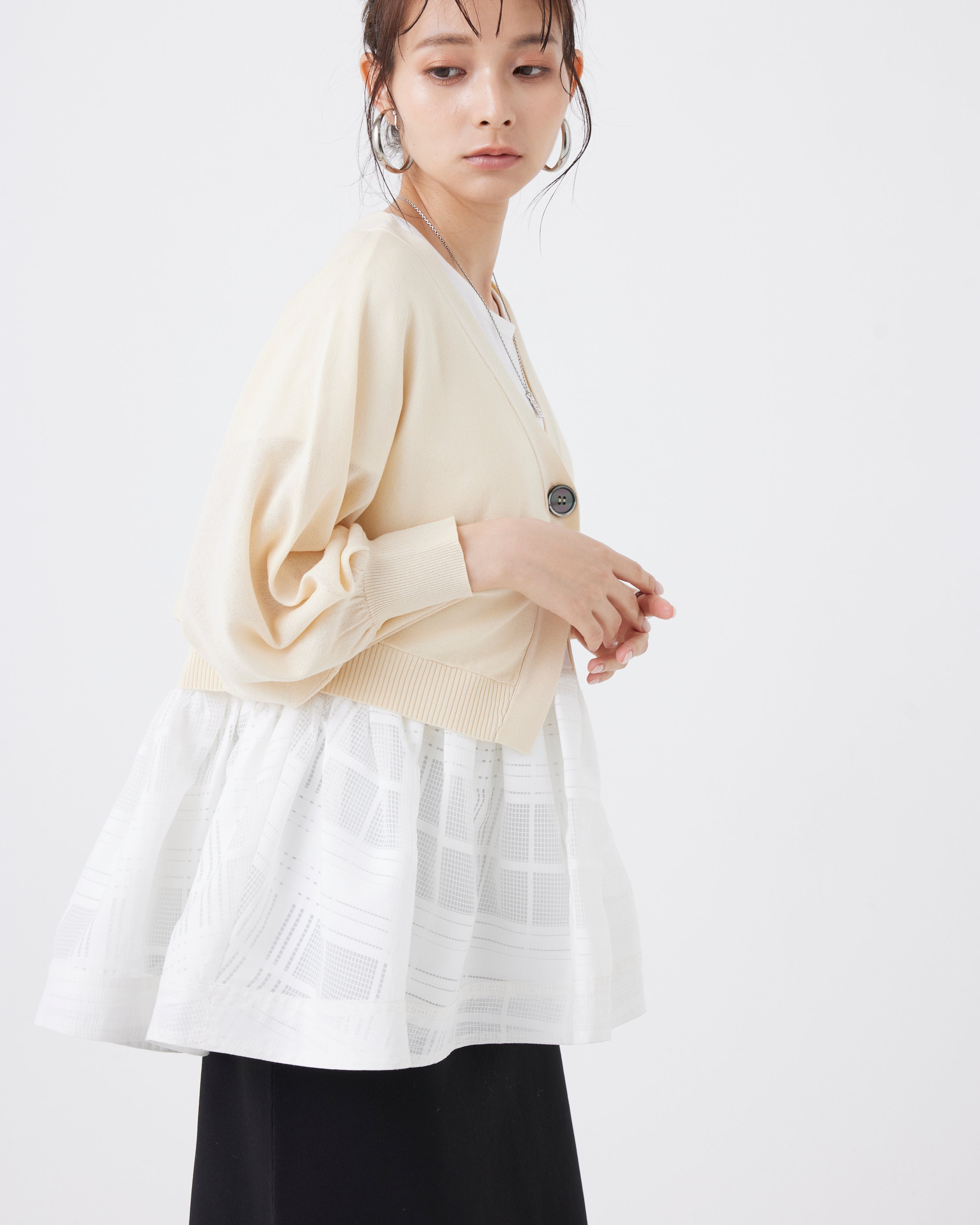 美シルエット ボレロカーディガン(6267-411)