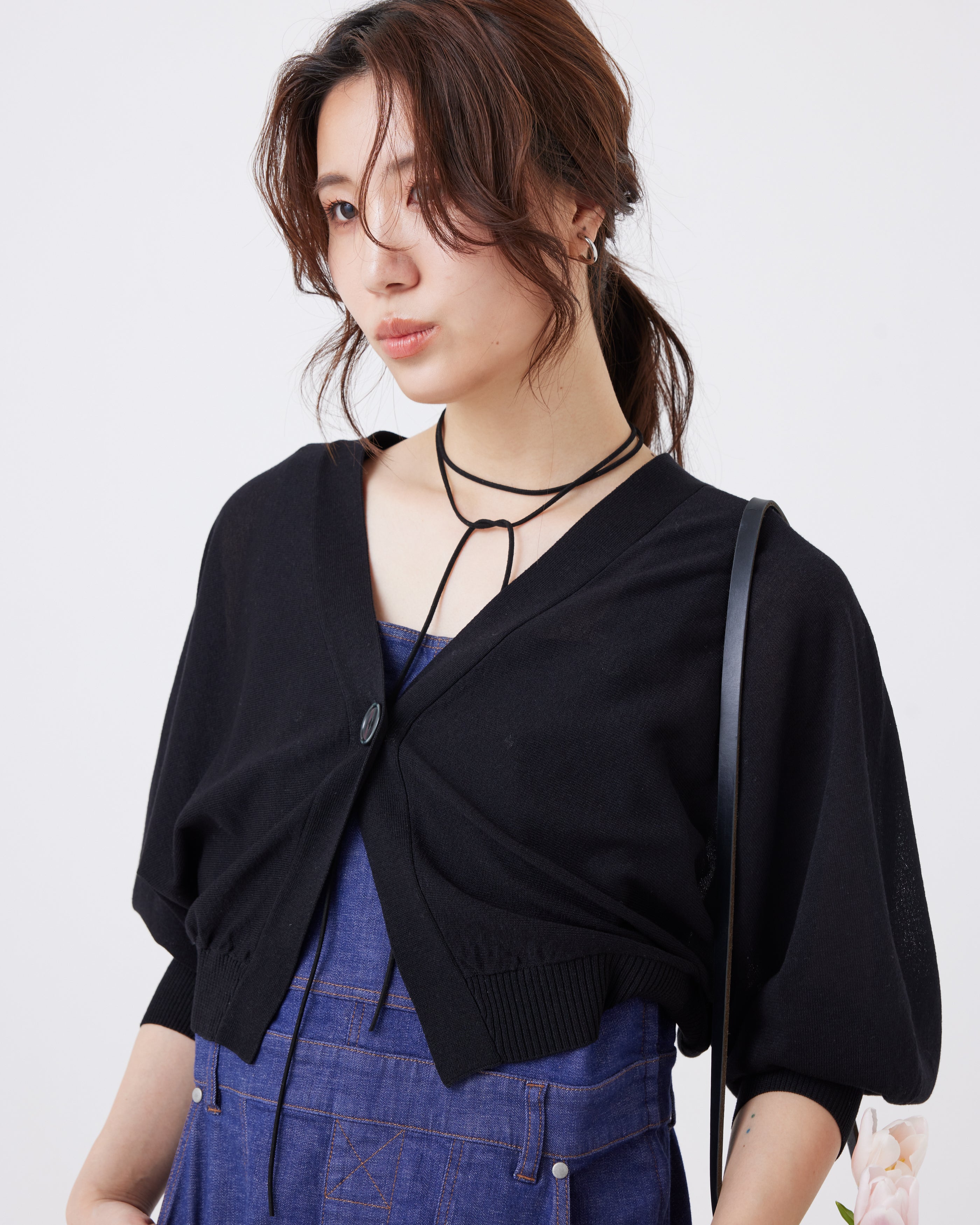 美シルエット ボレロカーディガン(6267-411)