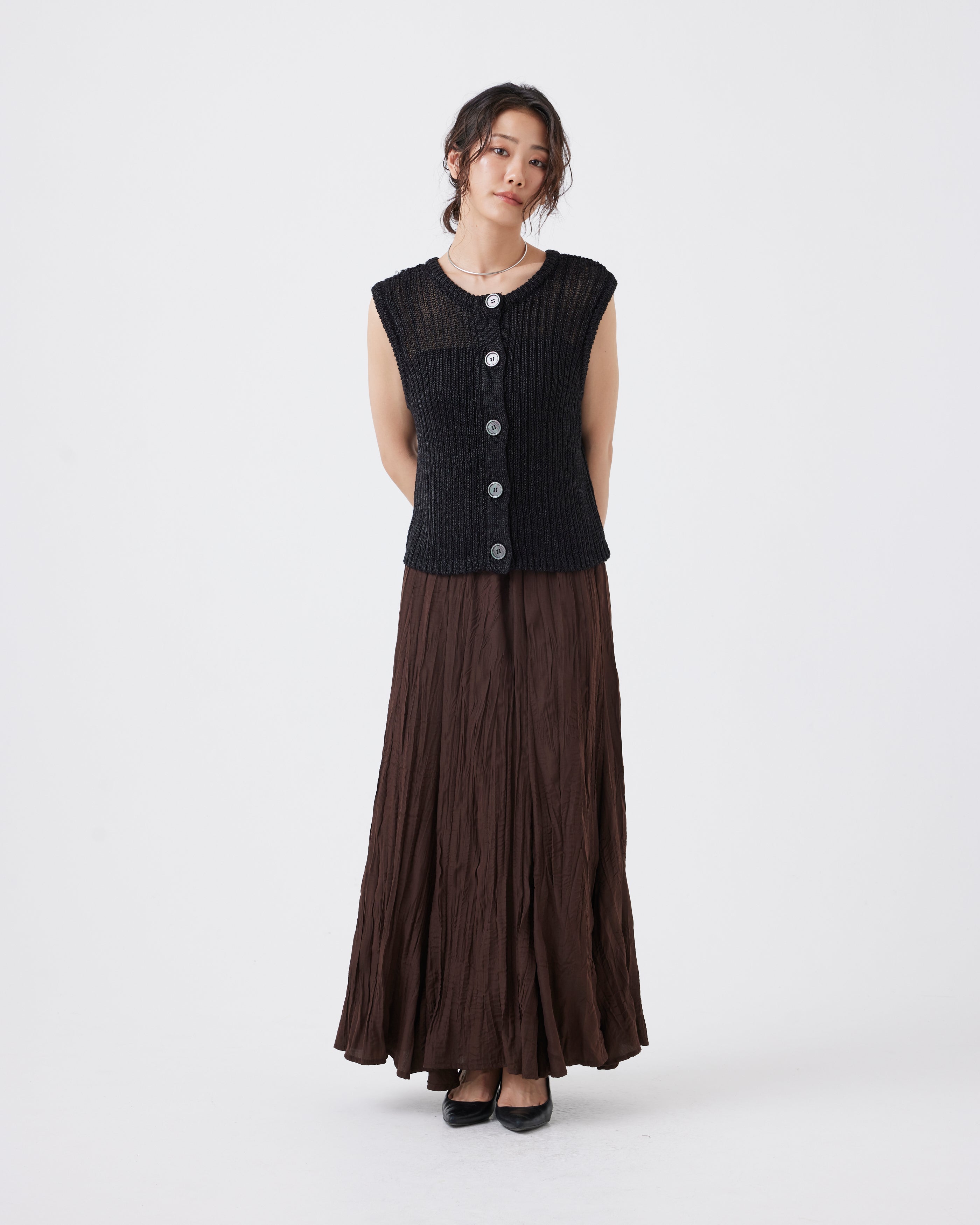 リンクルドマーメイドスカート(6267-406)