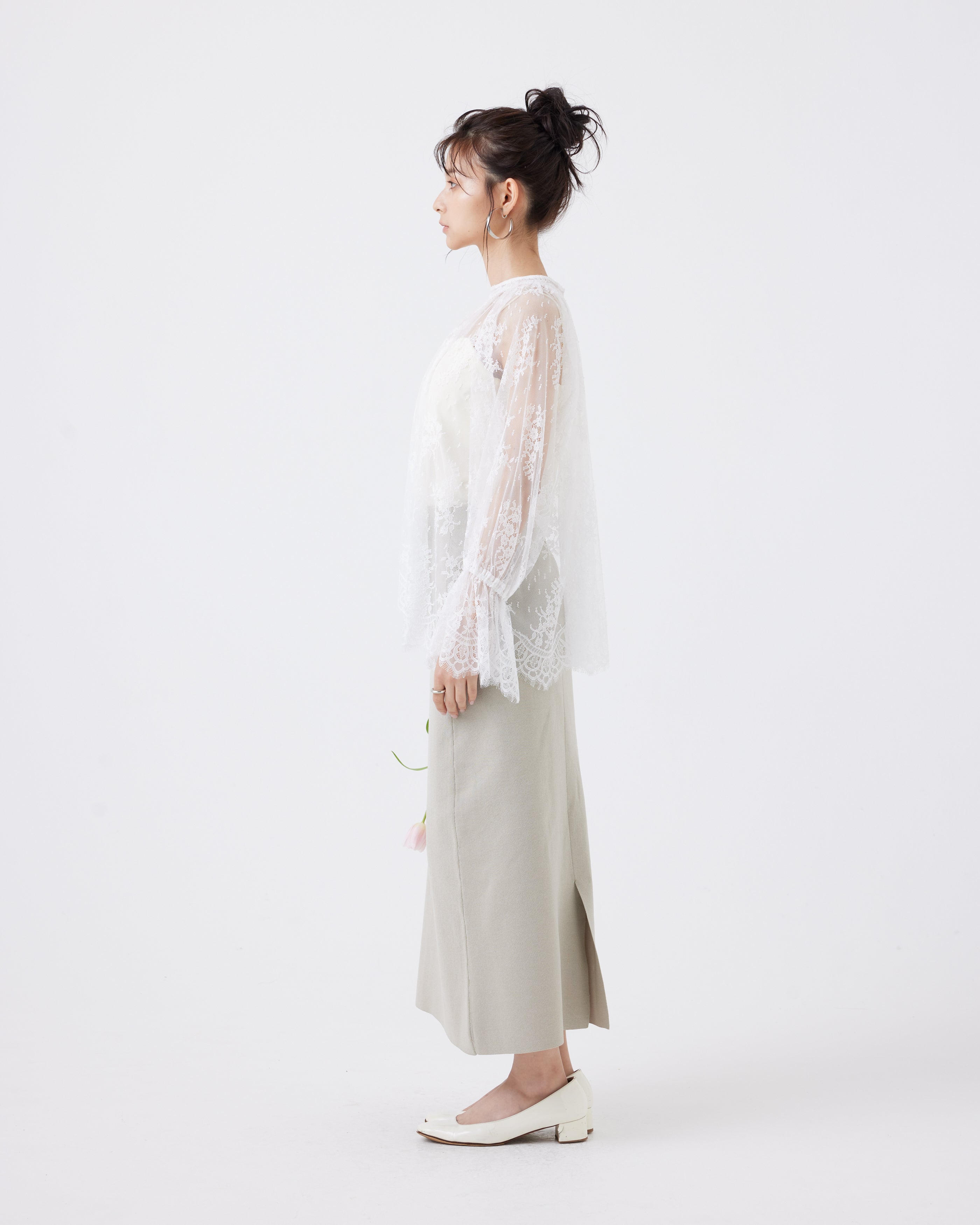 フローラルラッセルレースブラウス(6267-396)