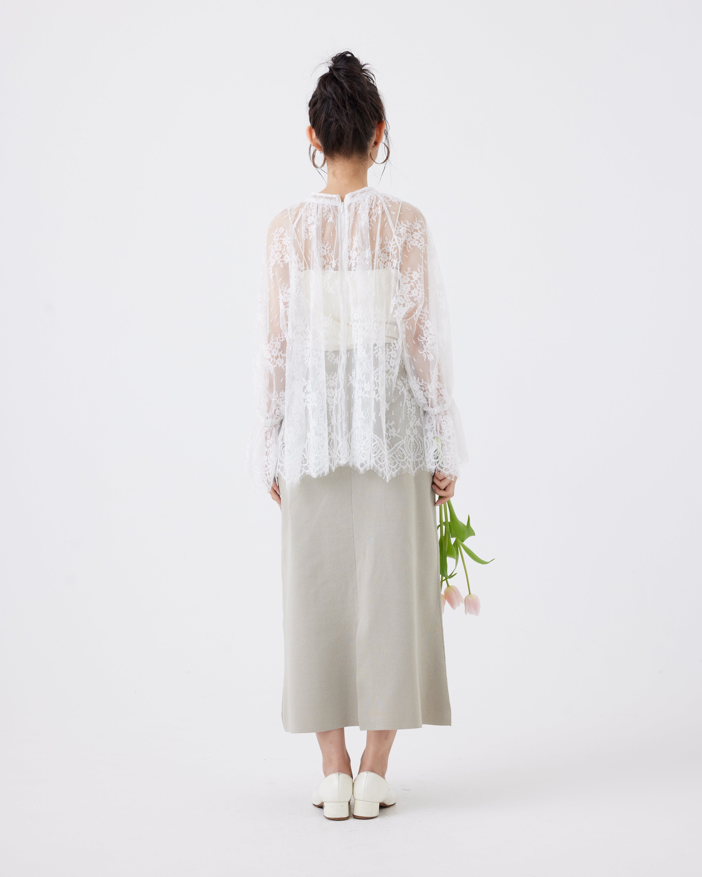 フローラルラッセルレースブラウス(6267-396)