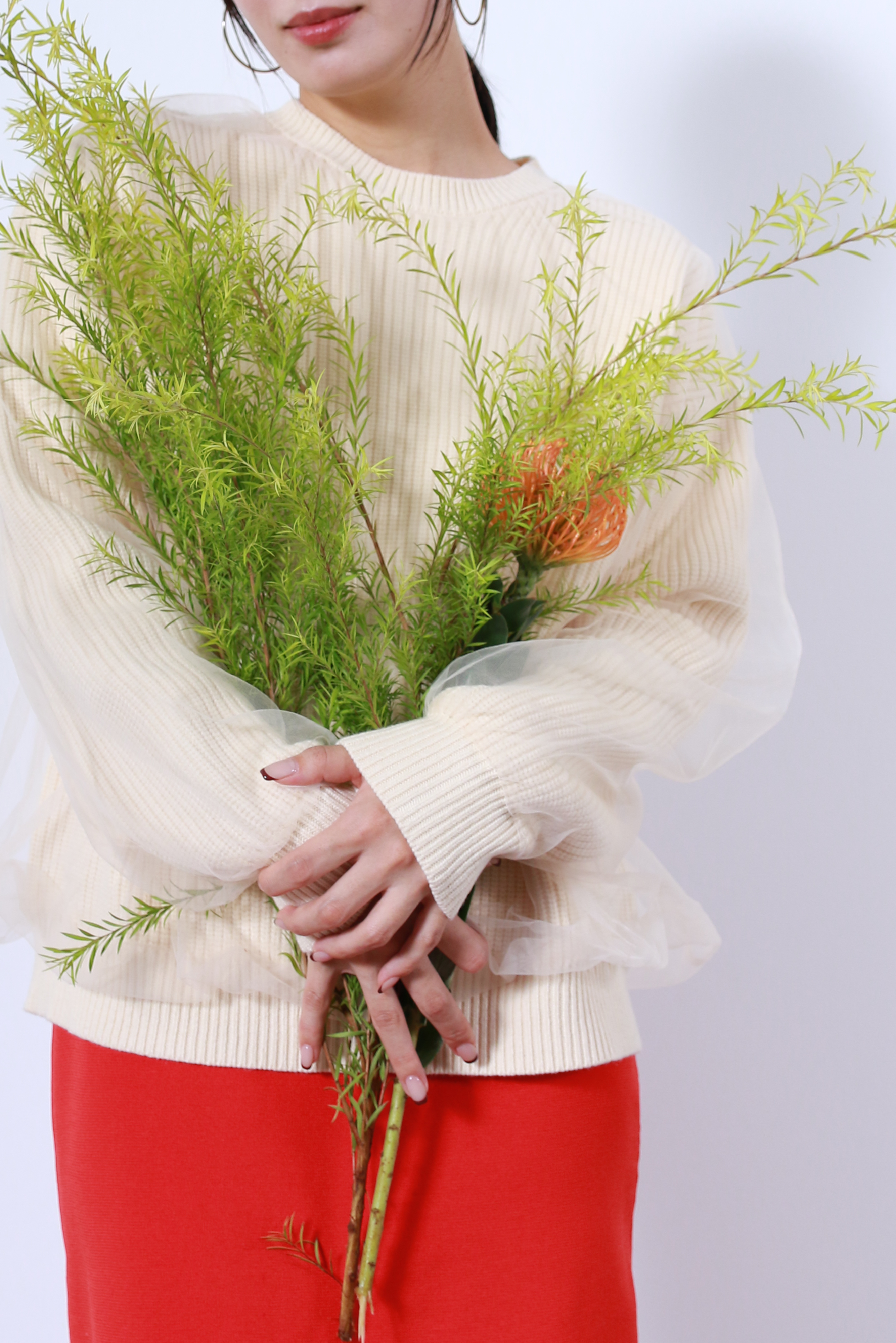 シアーチュール×ニットトップス(6263-518)