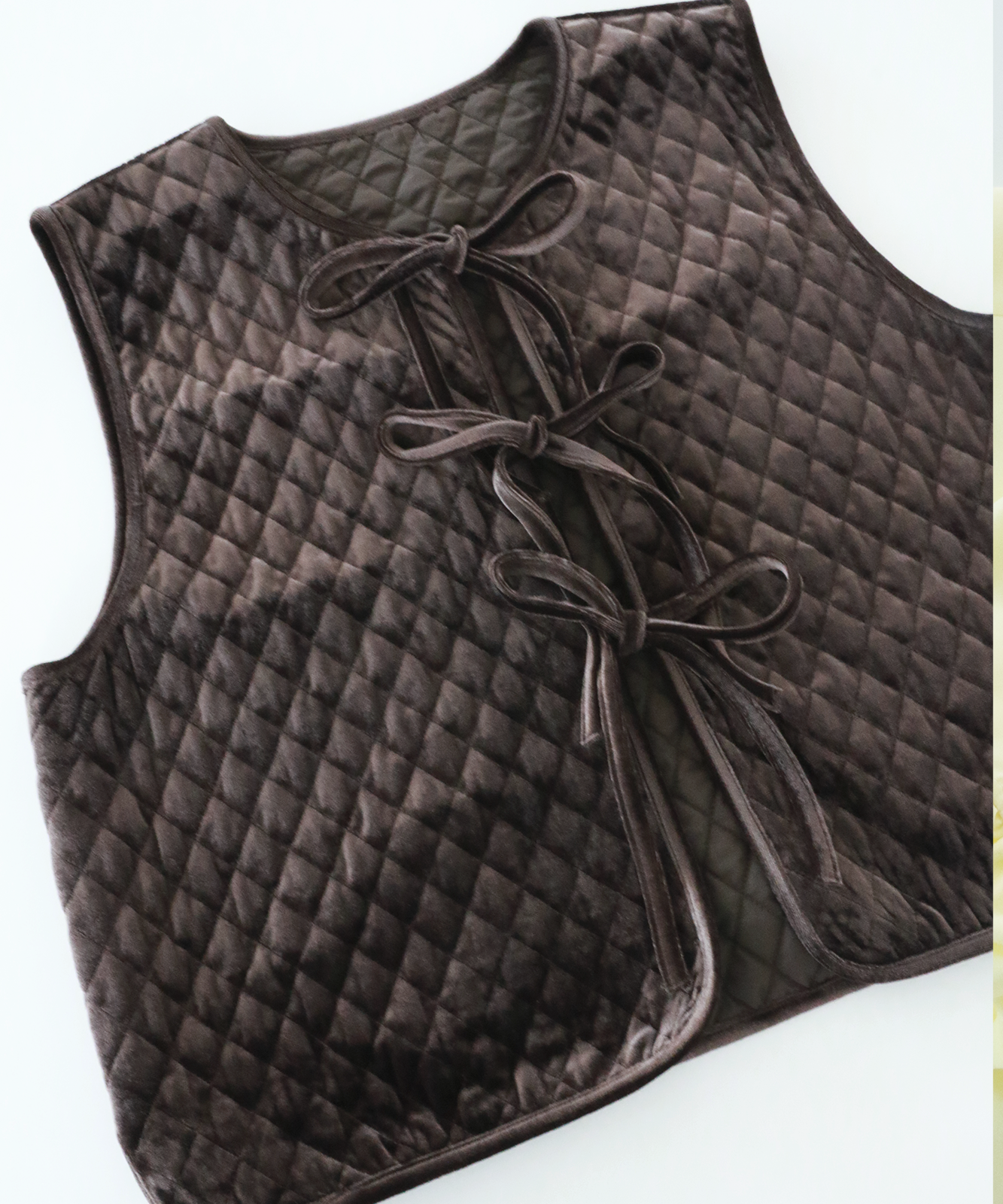 2WAYキルティングベロアベスト(6263-502)