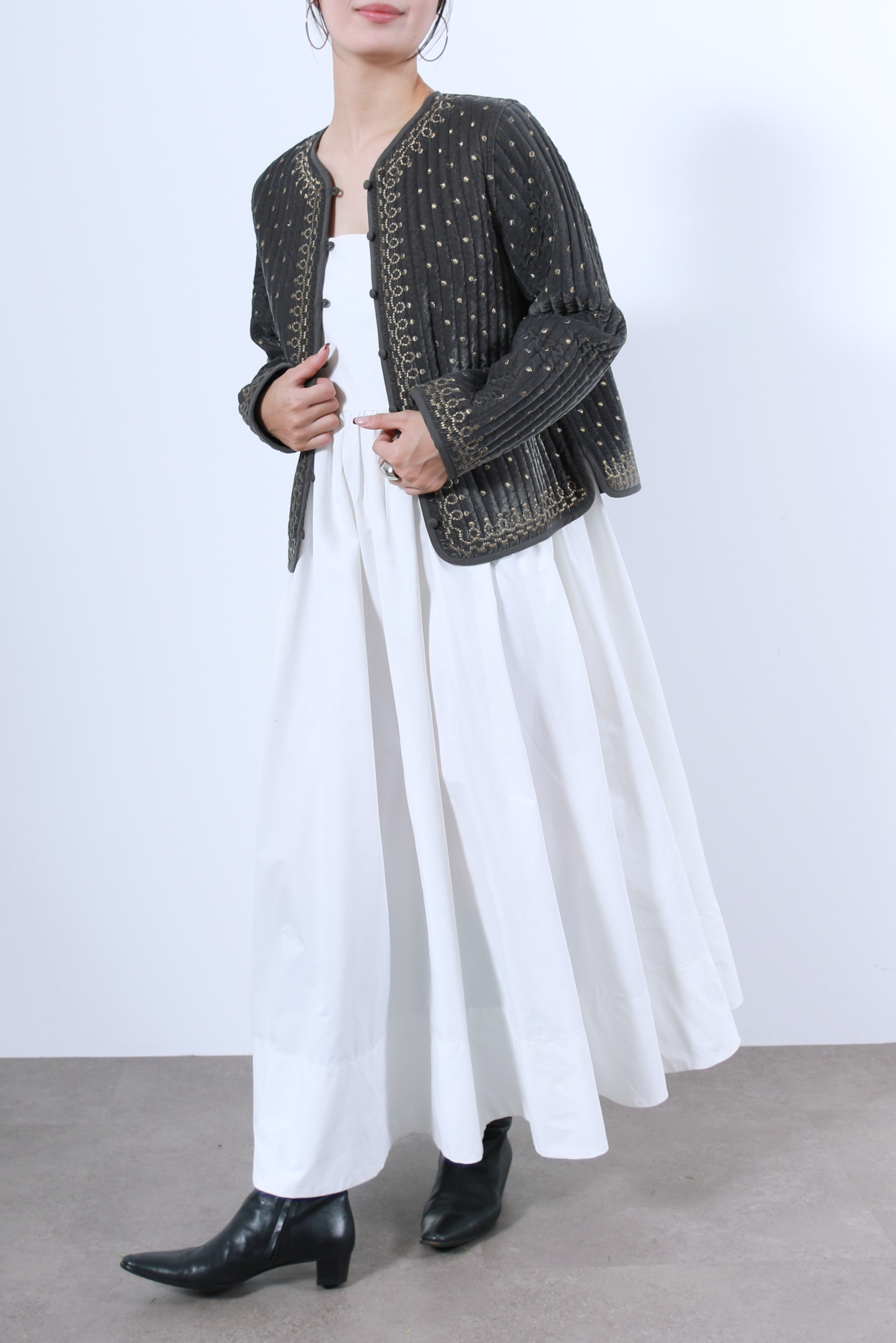 ヴィンテージ調オリジナル刺繍ジャケット(6261-354)