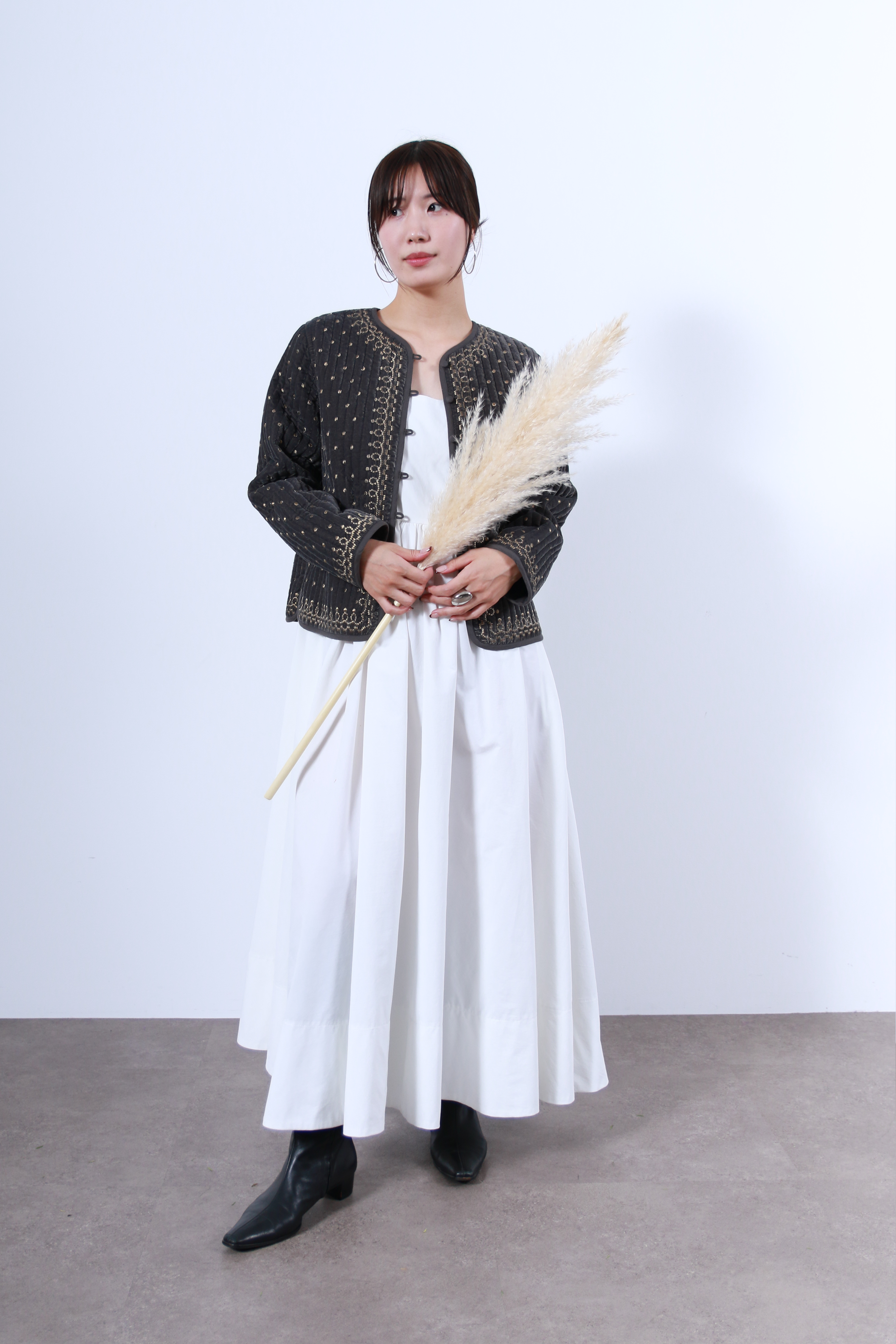 ヴィンテージ調オリジナル刺繍ジャケット(6261-354)