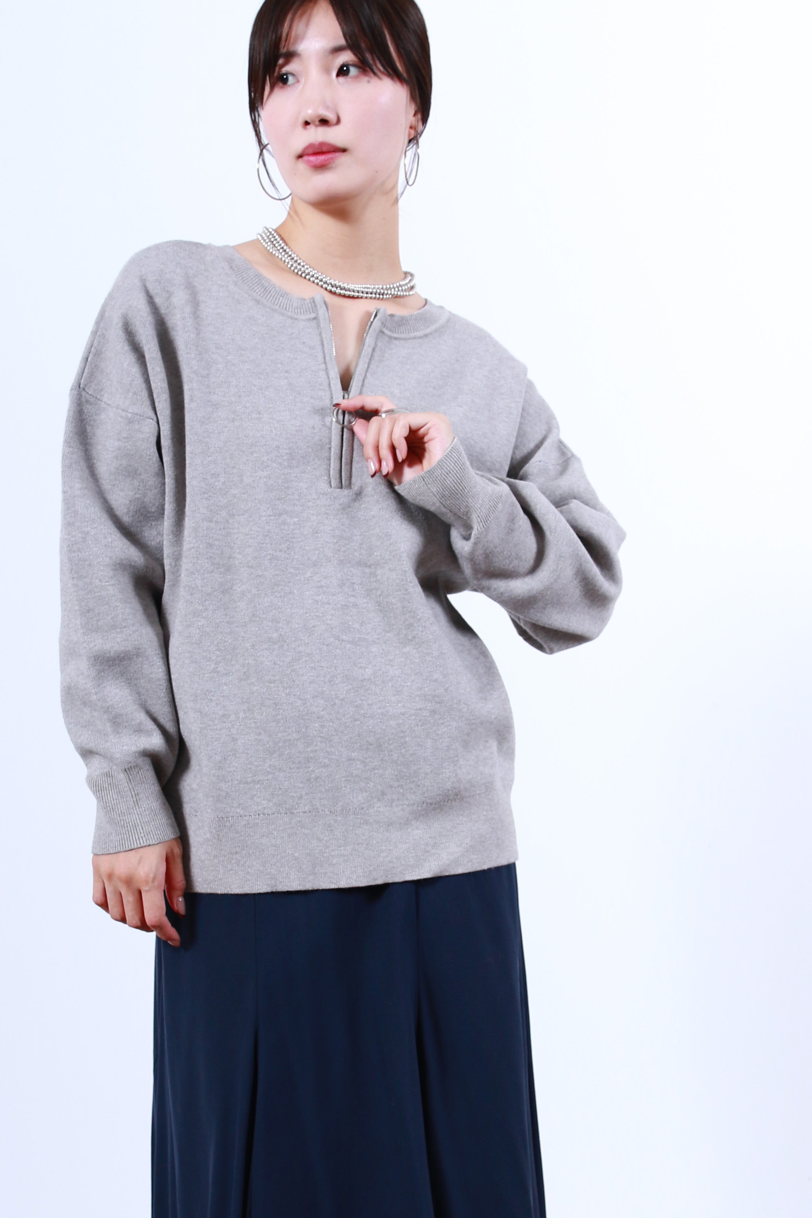 2WAYロゴニットトップス(6263-521)