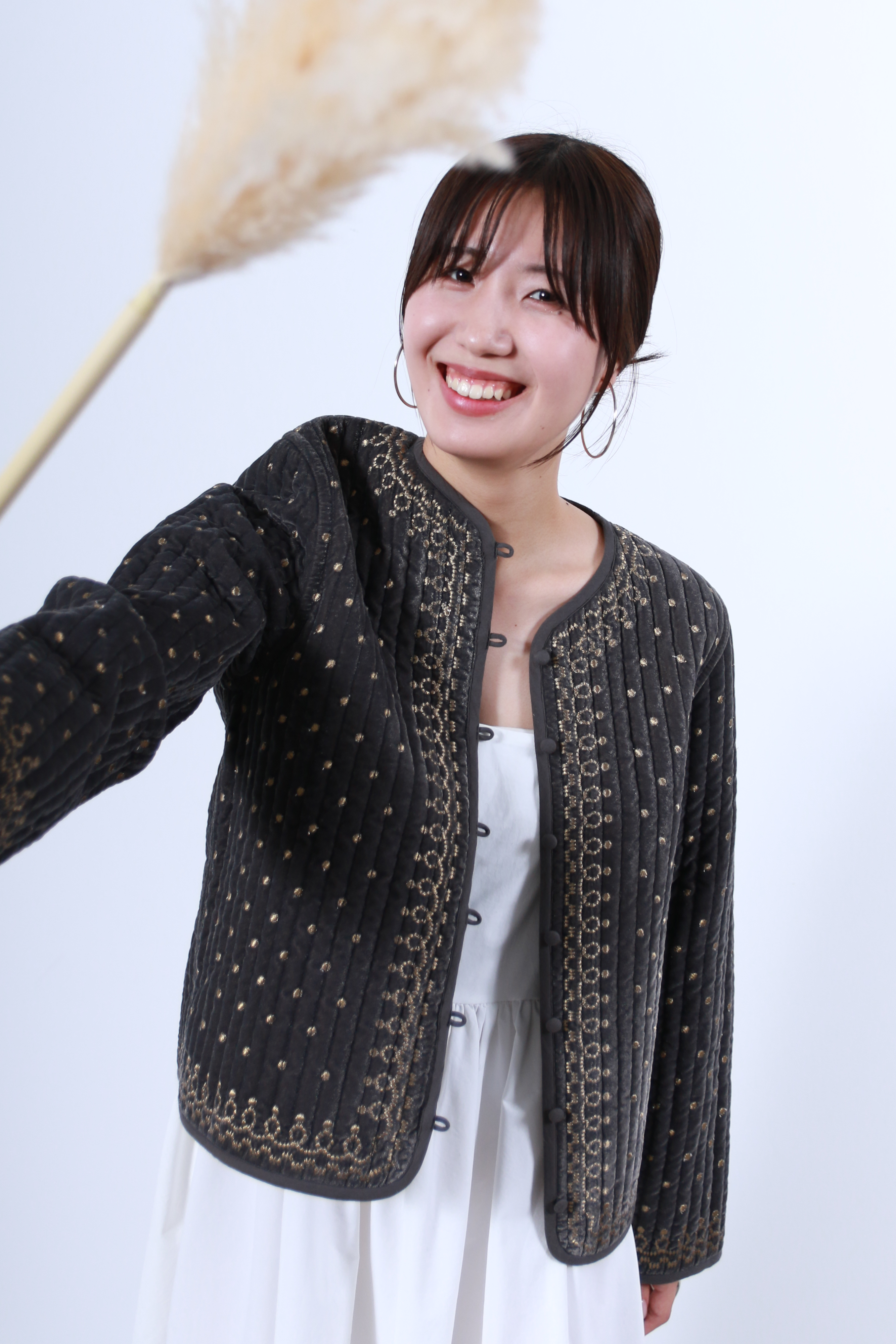 ヴィンテージ調オリジナル刺繍ジャケット(6261-354)