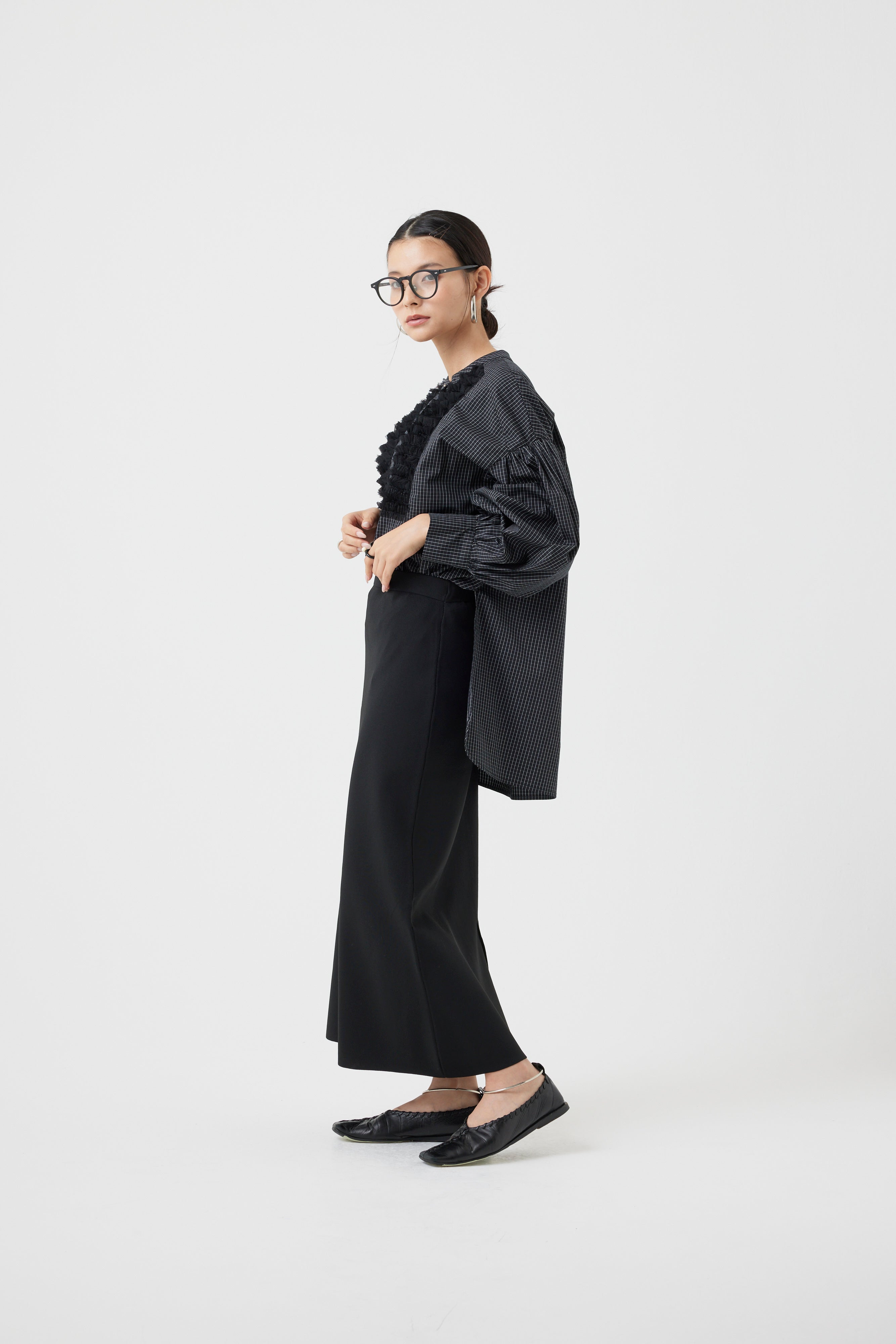 チュールフリルブラウス(6262ｰ457)