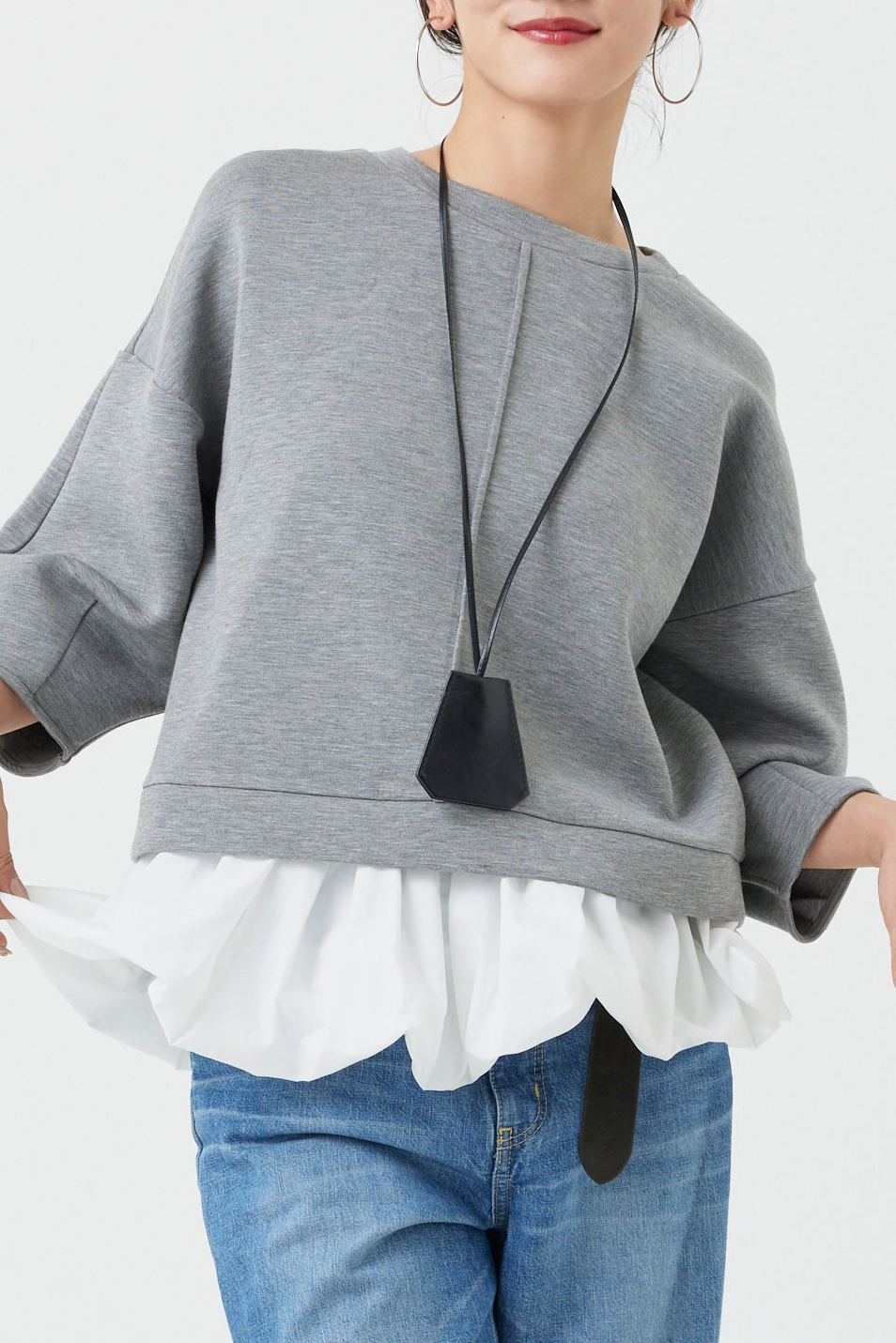 ダンボールニット×バルーンパーツトップス(6260-382)