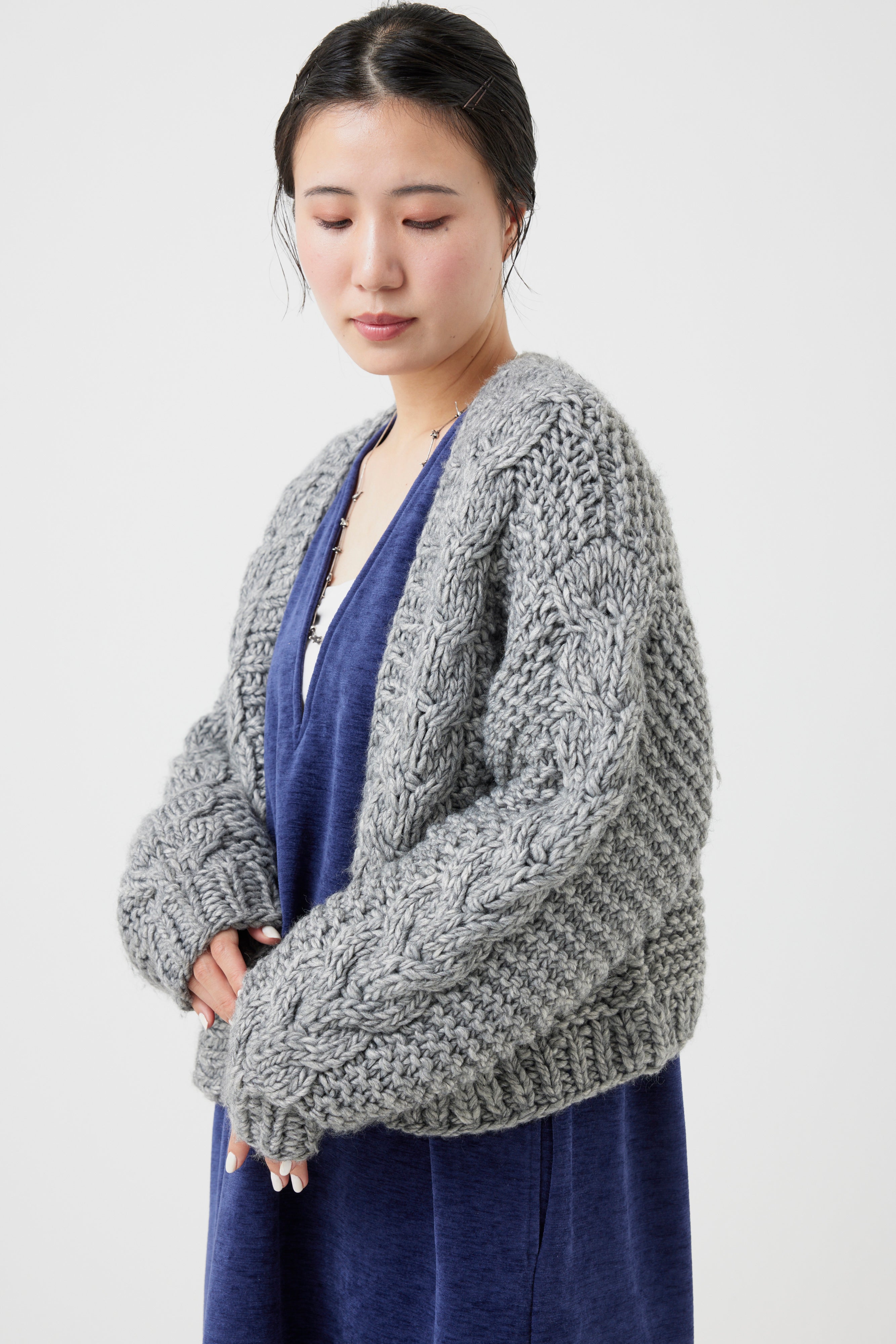 ケーブルニットカーディガン(6262-473)