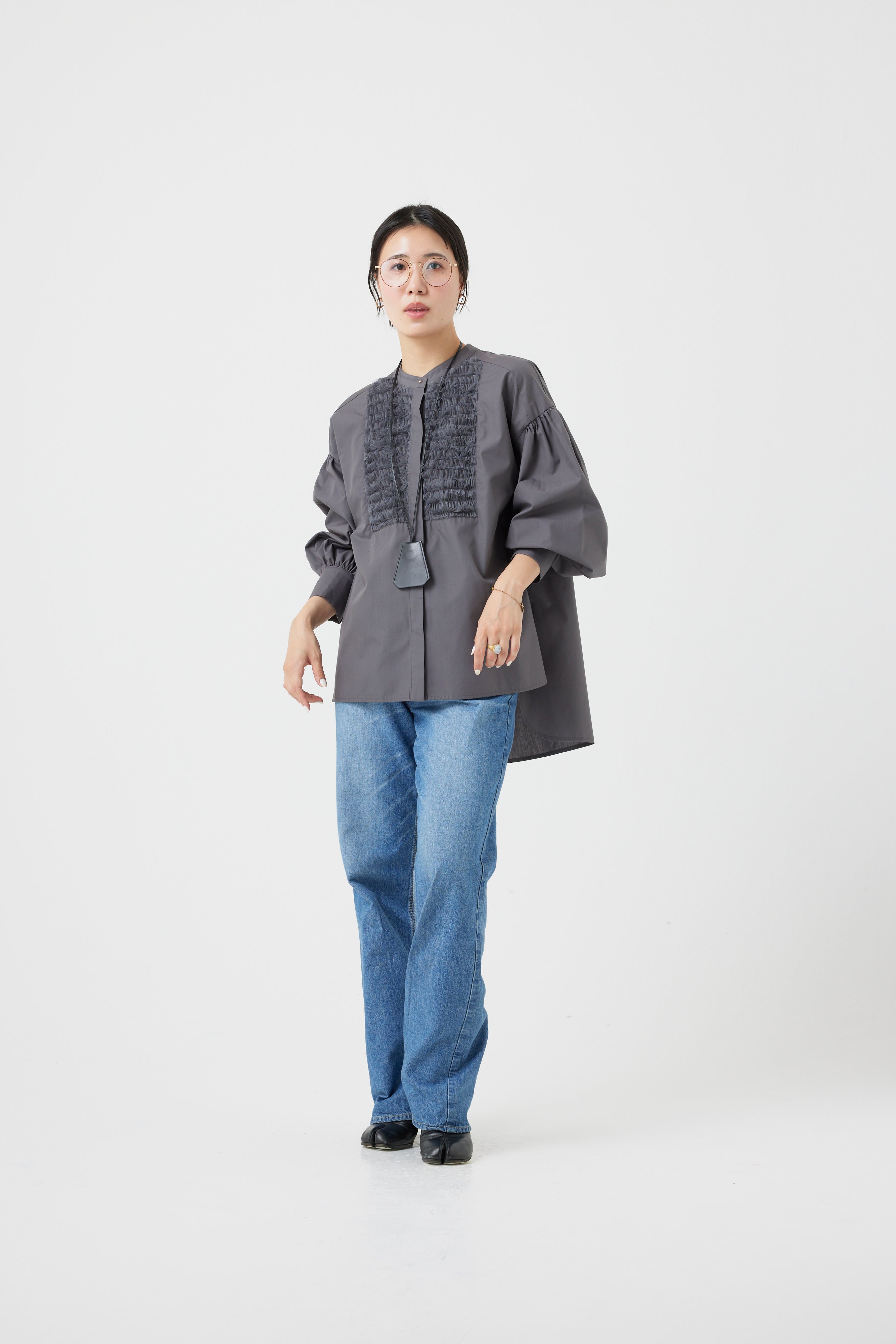 チュールフリルブラウス(6262ｰ457)