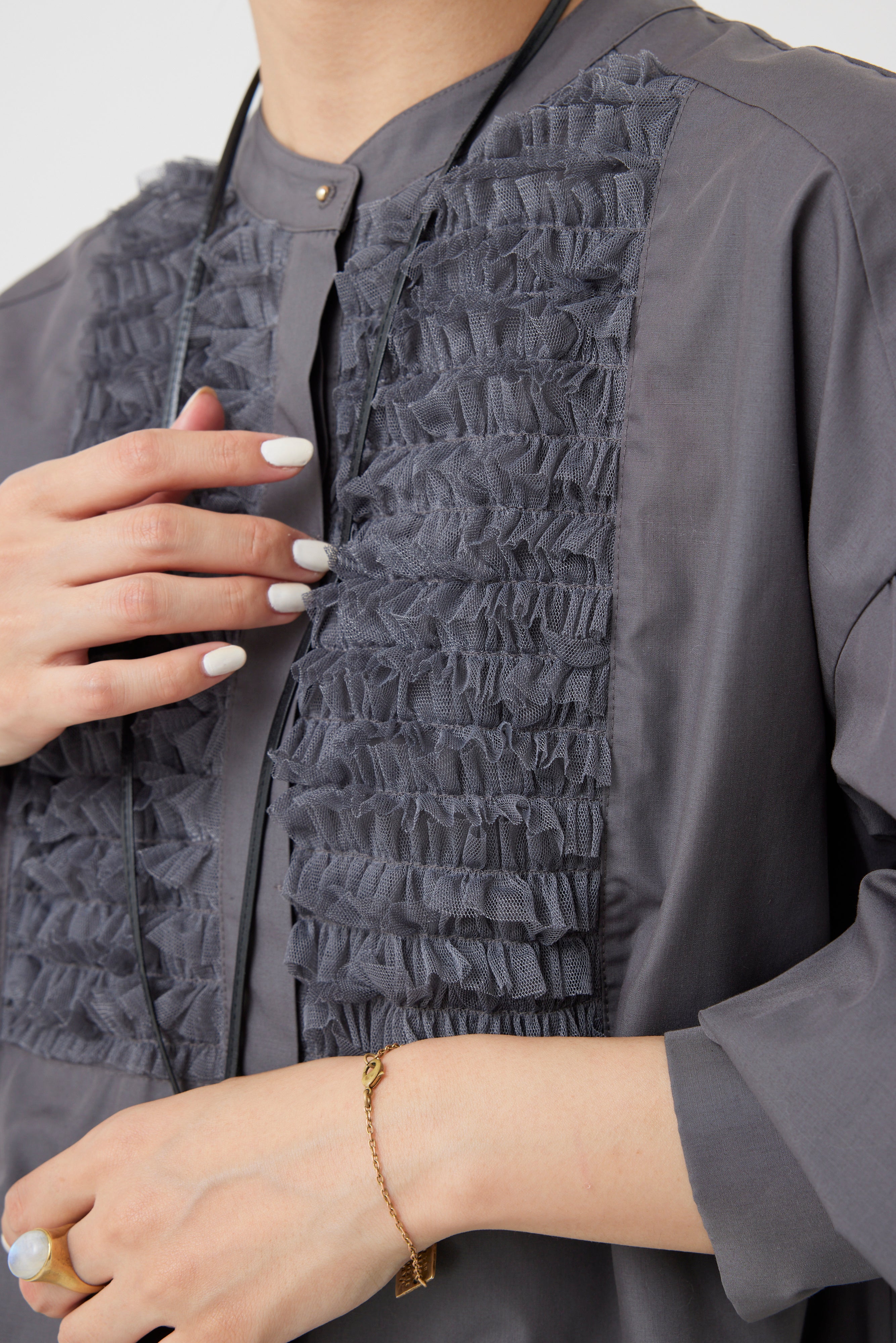 チュールフリルブラウス(6262ｰ457)