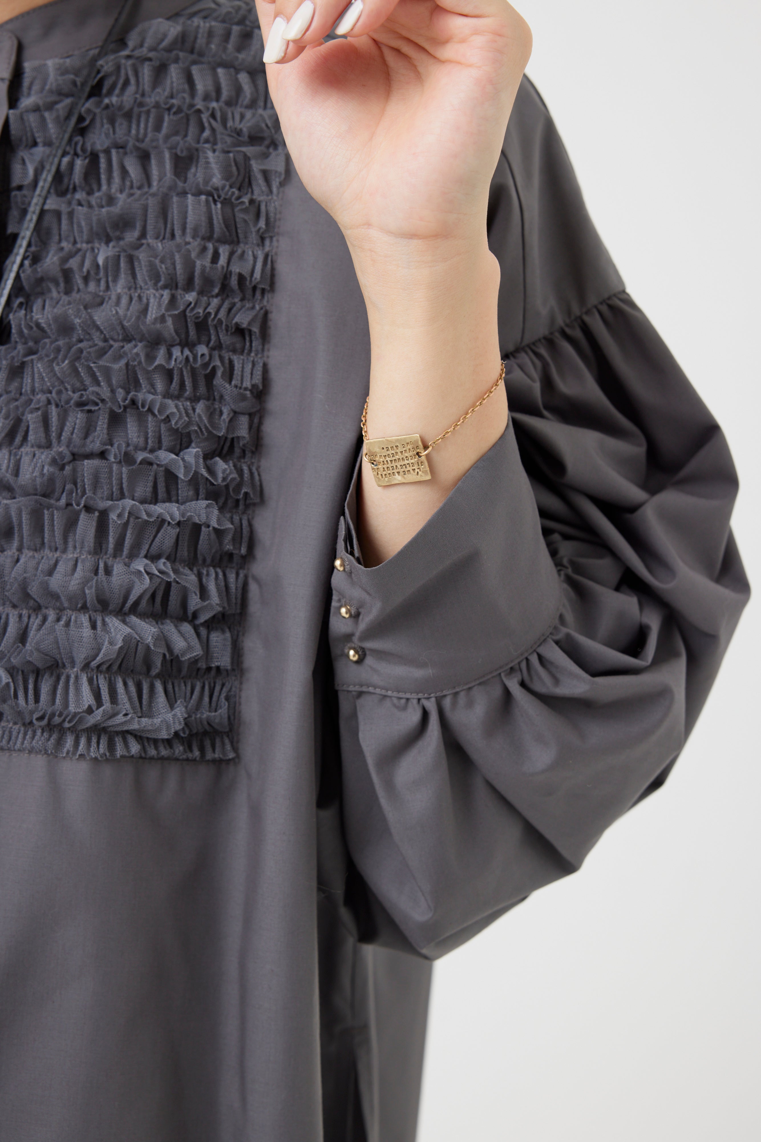 チュールフリルブラウス(6262ｰ457)