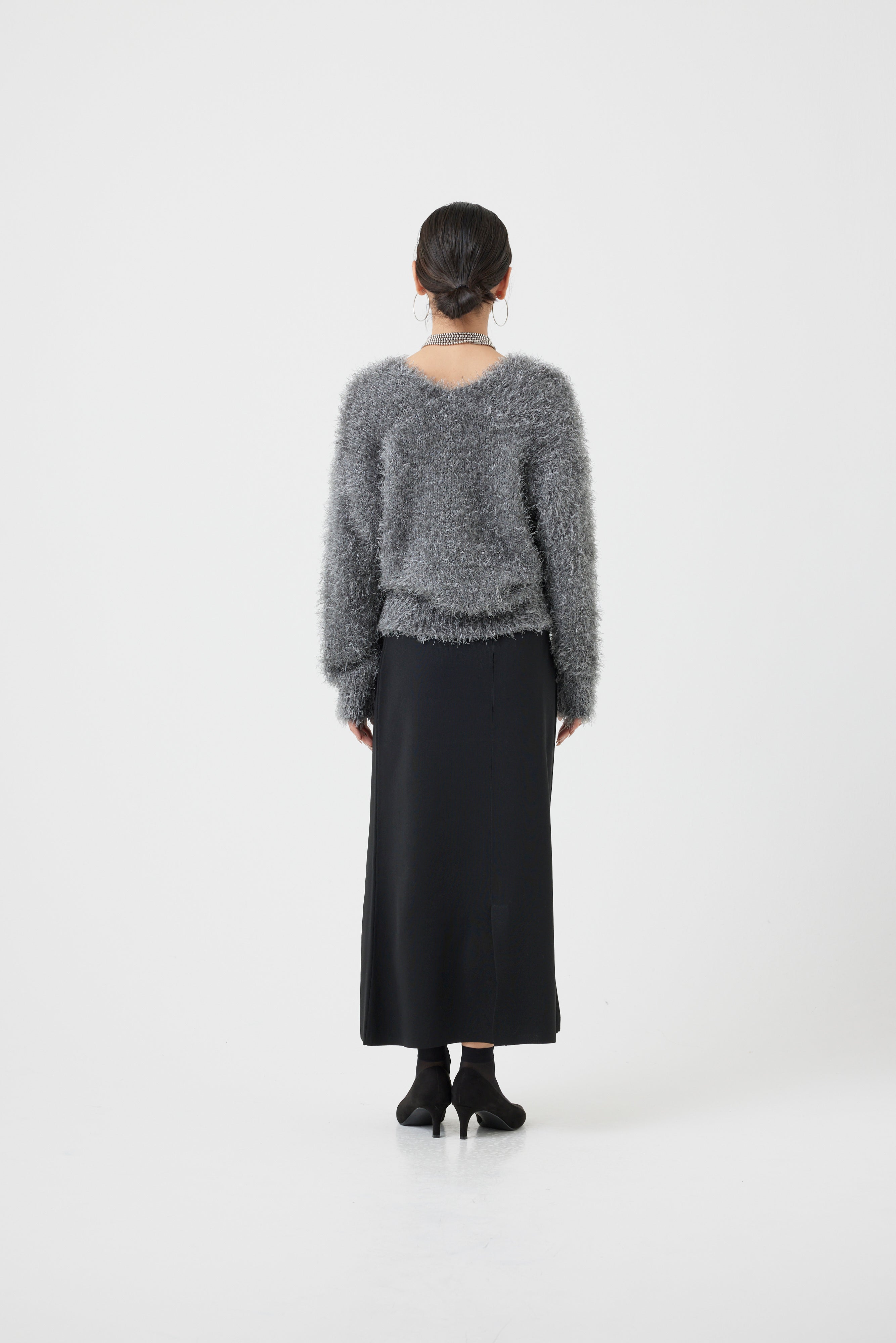 シャギーVネックニットトップス(6255-388.6262-483)