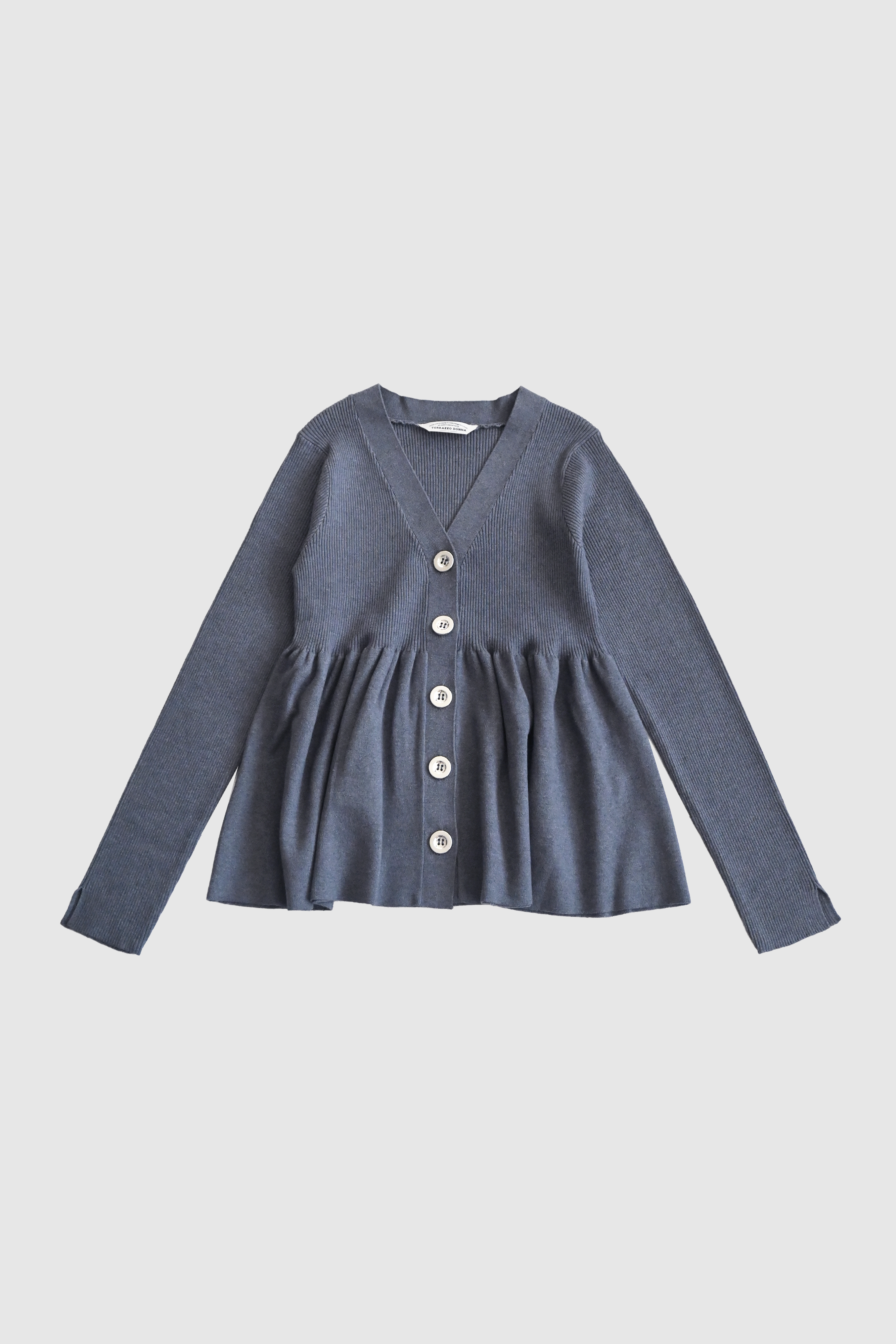 リブニットフレアカーディガン(6263-506)