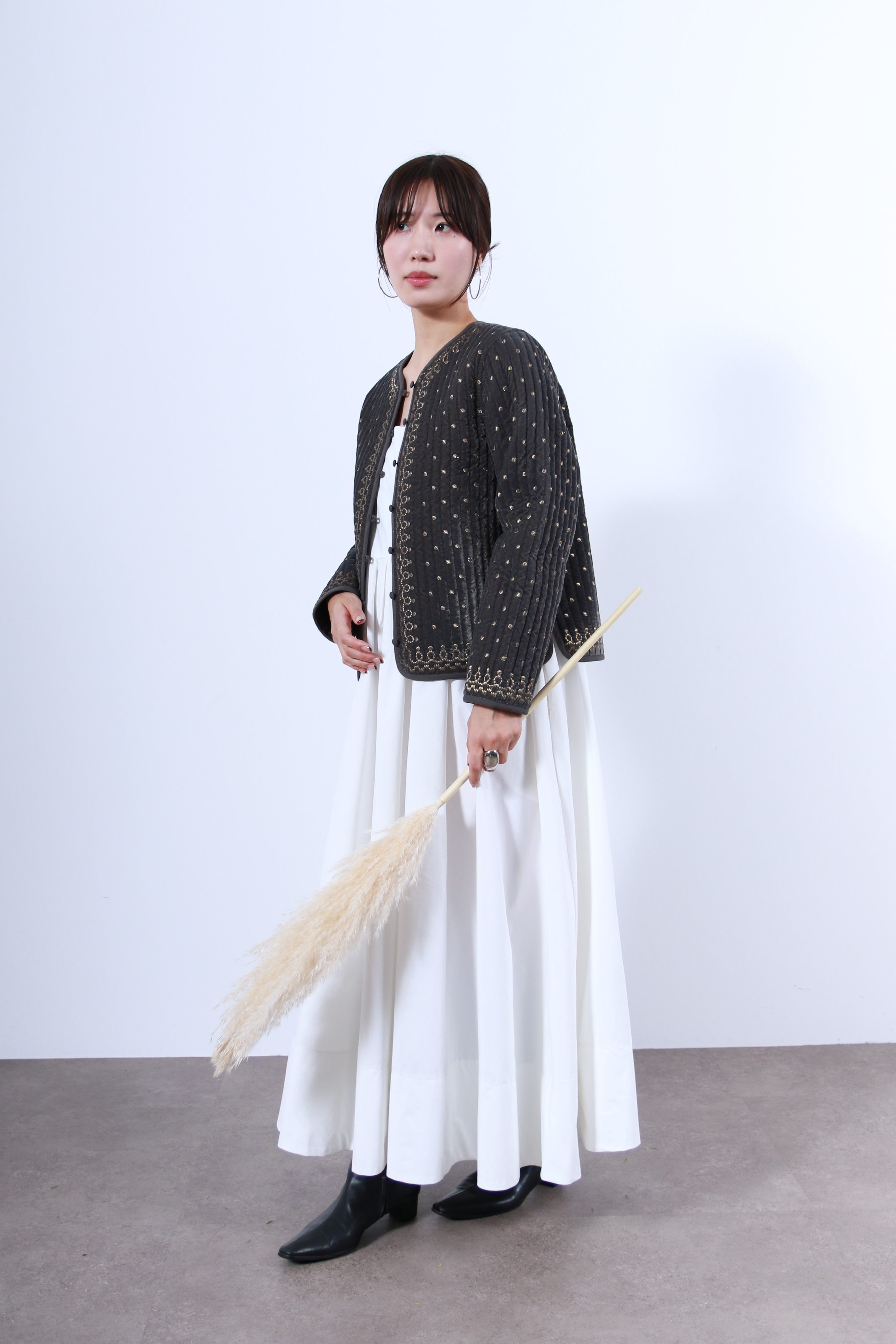 ヴィンテージ調オリジナル刺繍ジャケット(6261-354)