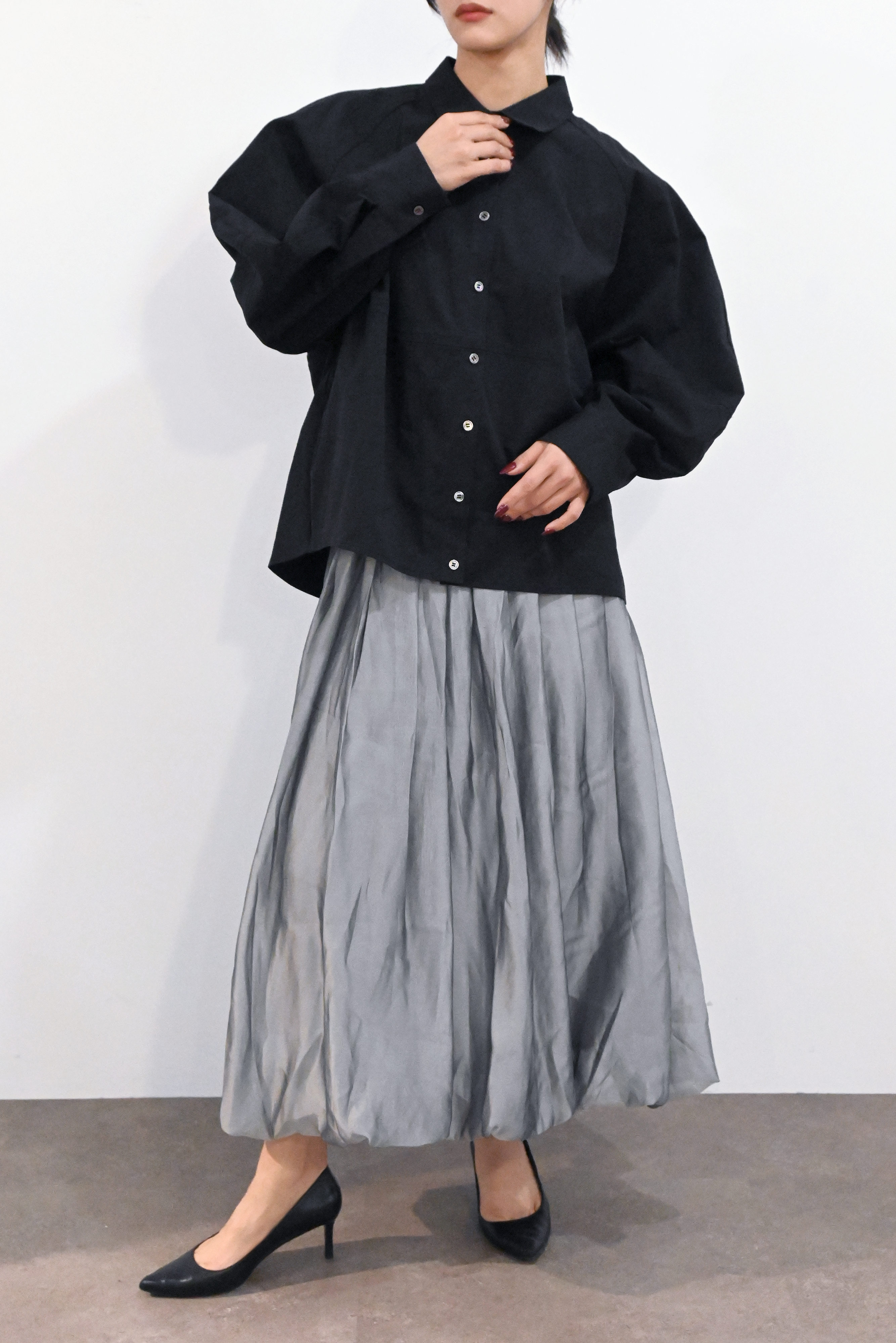 【予約終了】バルーンスリーブシャツ(6265-574)