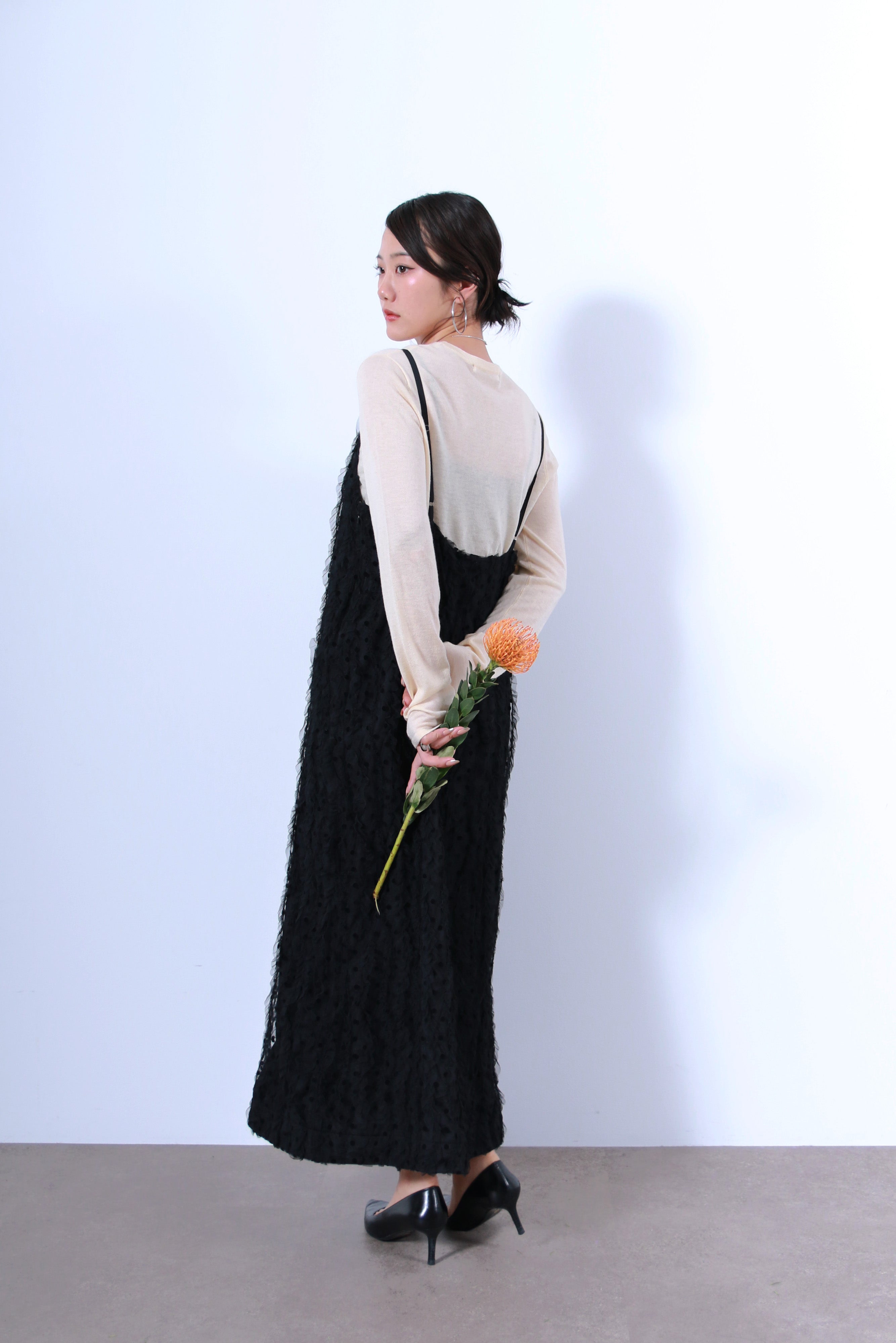 ウール混ベーシックニットトップス(6263-523)