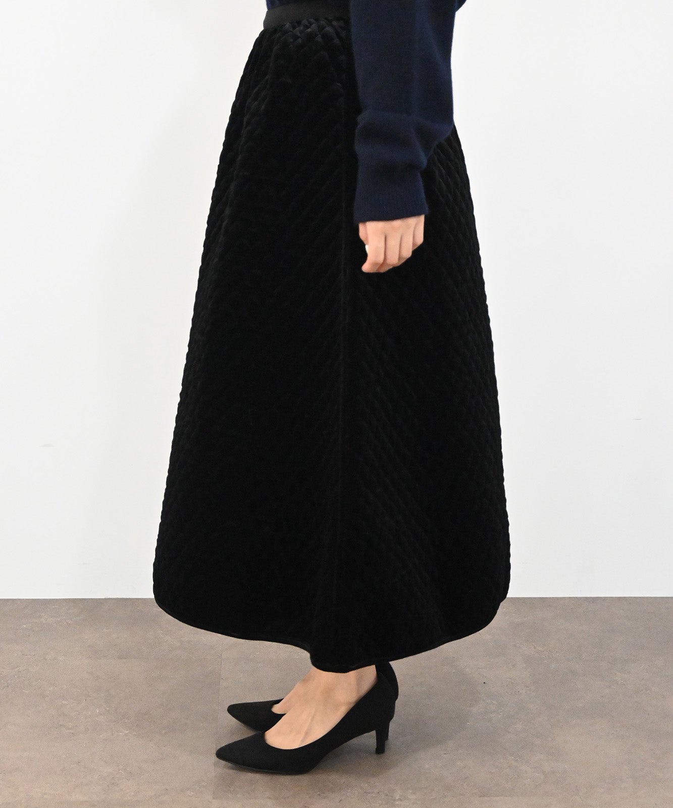 キルティングベロアスカート(6263-501)
