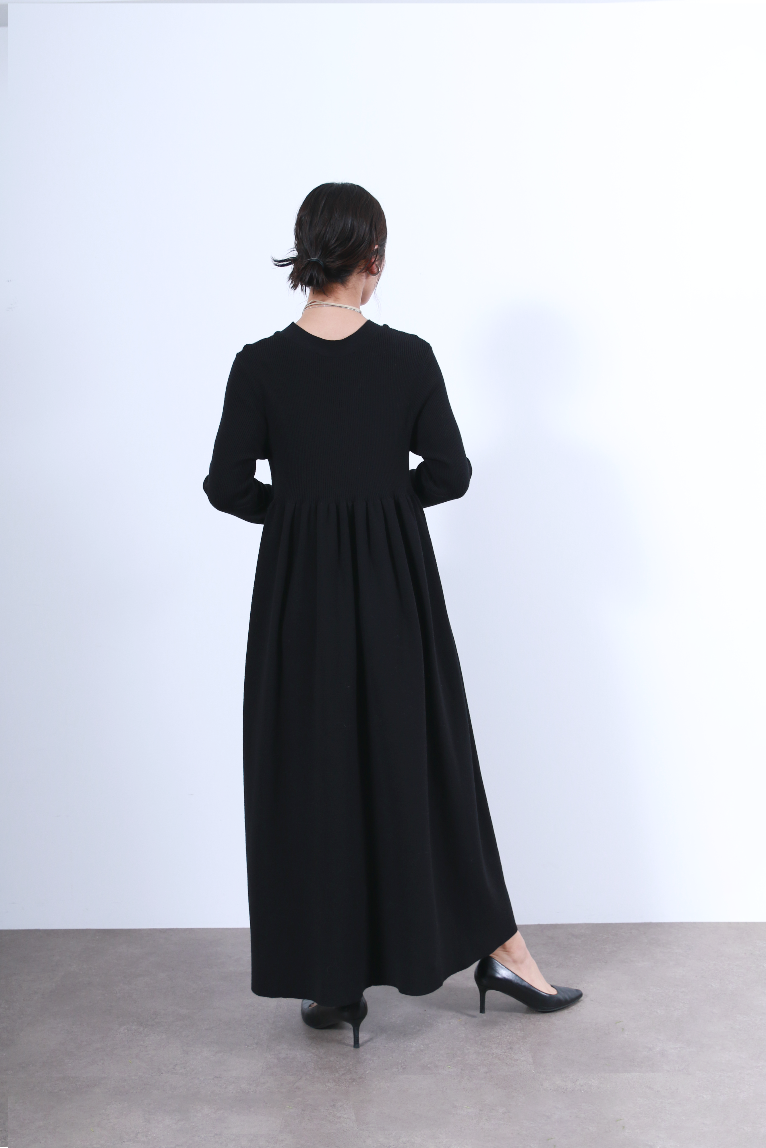 リブニットフレアーワンピース(6263-508)