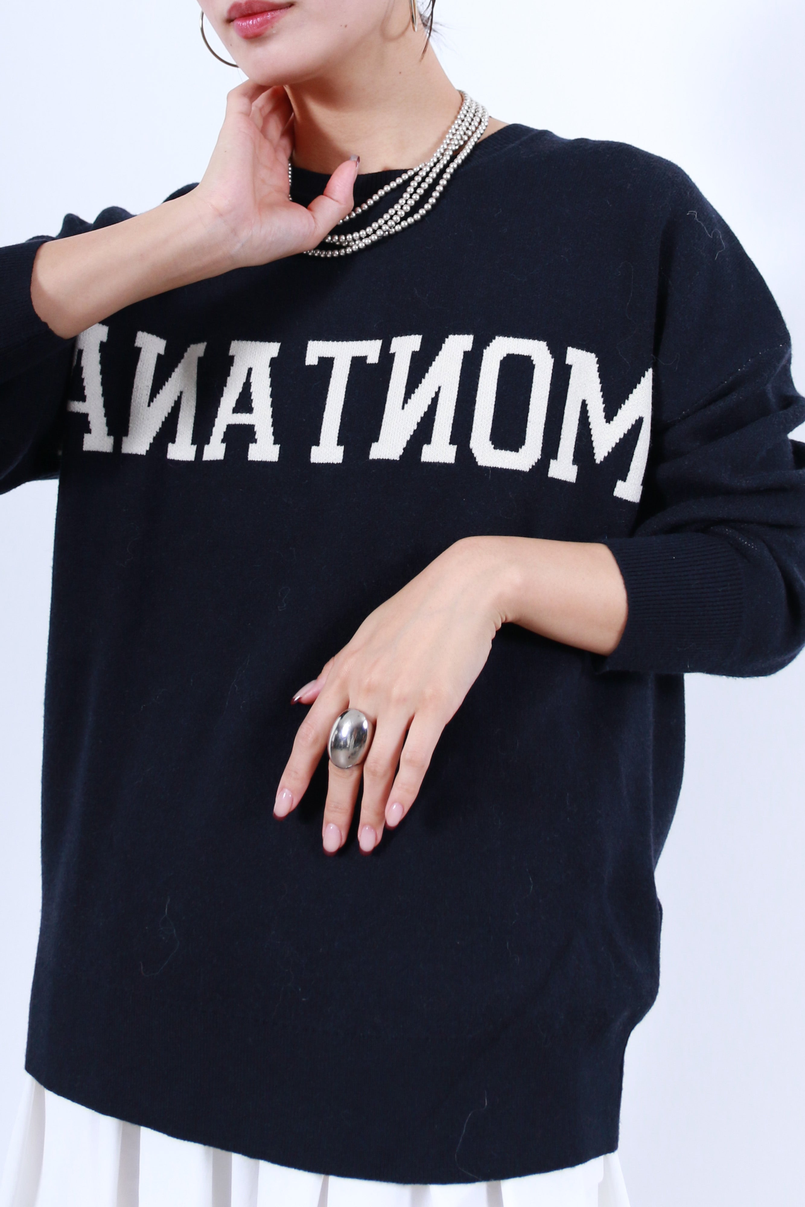 2WAYロゴニットトップス(6263-521)