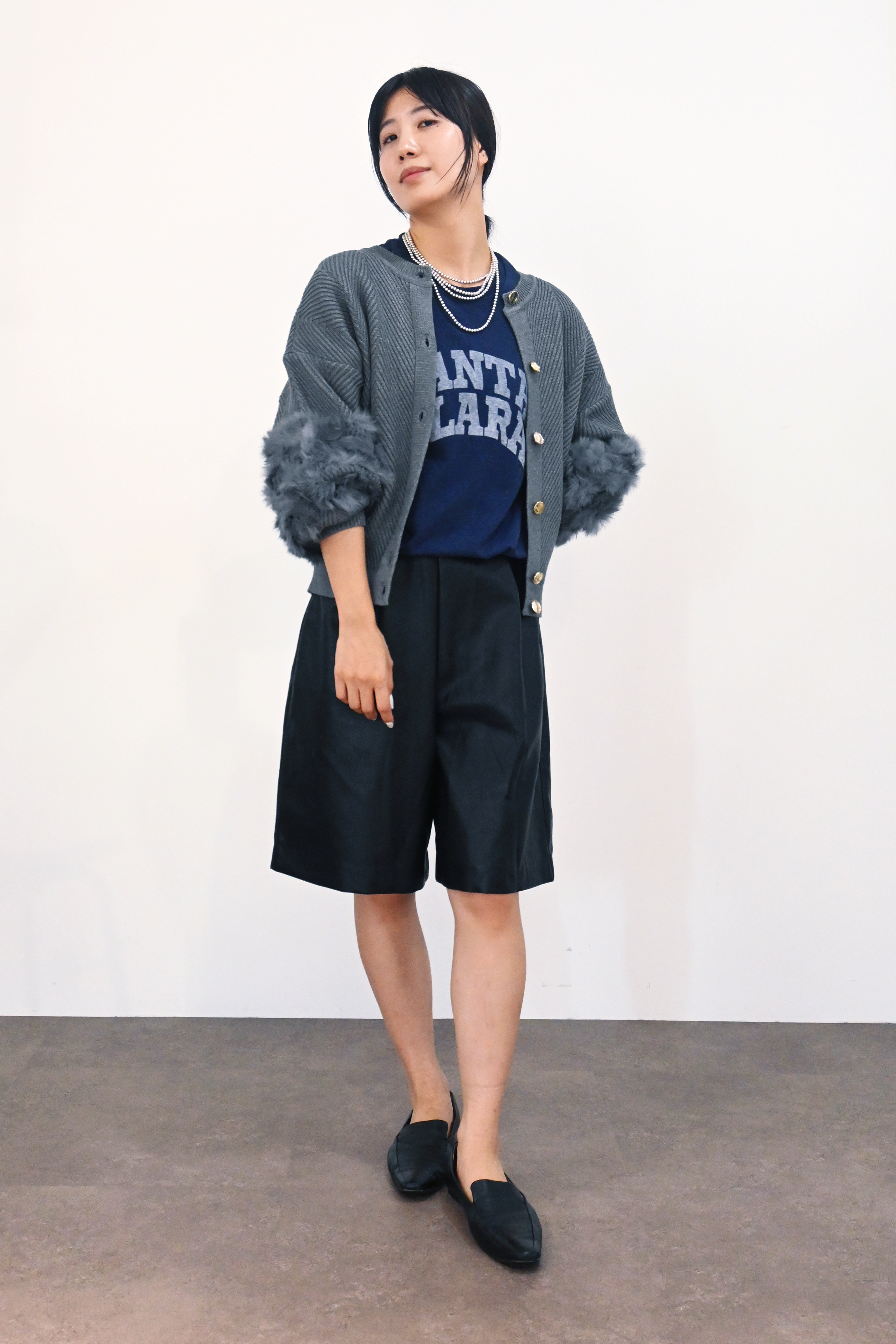 ラビットファー２WAYニットカーディガン(6262-467)