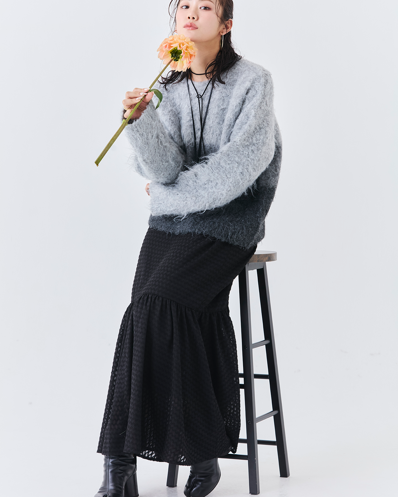 グラデーションニットトップス(6263-519)