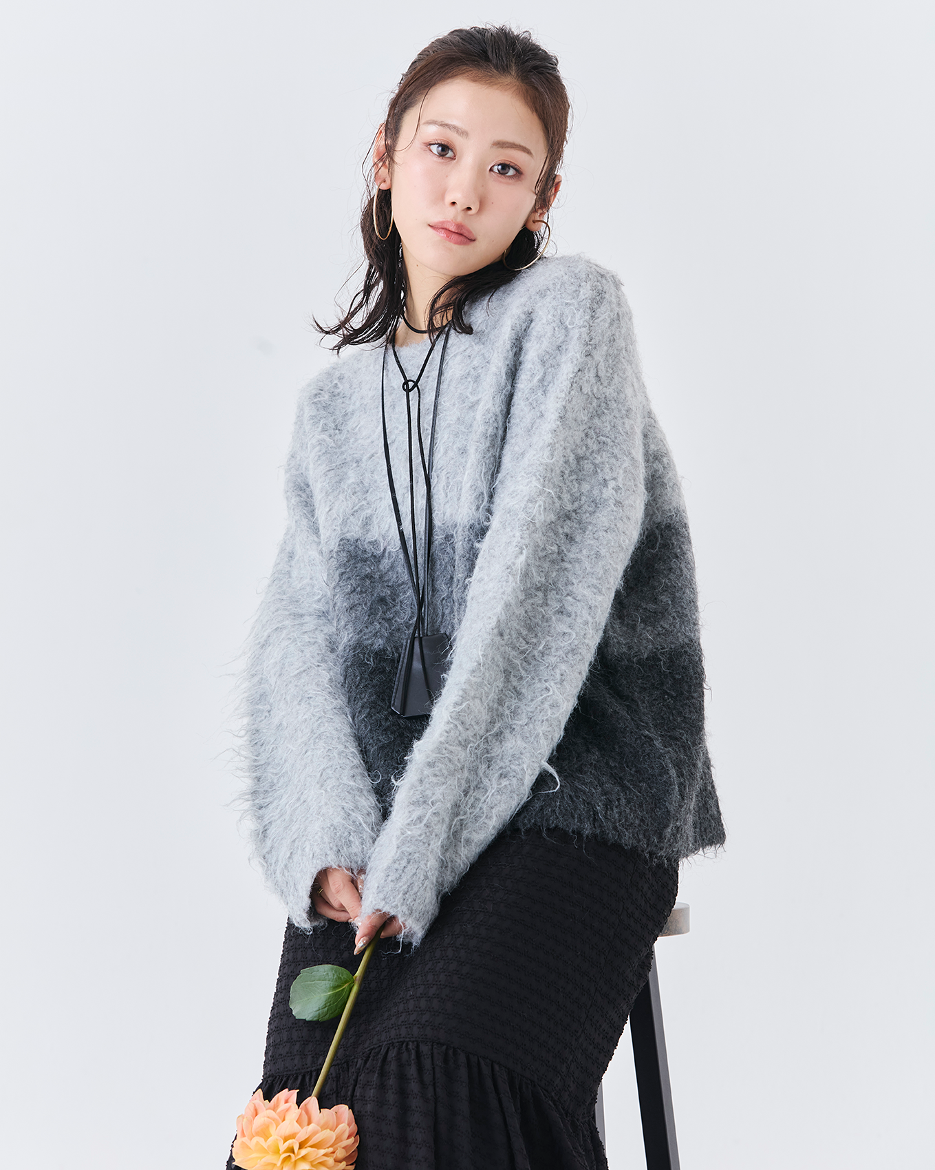 グラデーションニットトップス(6263-519)