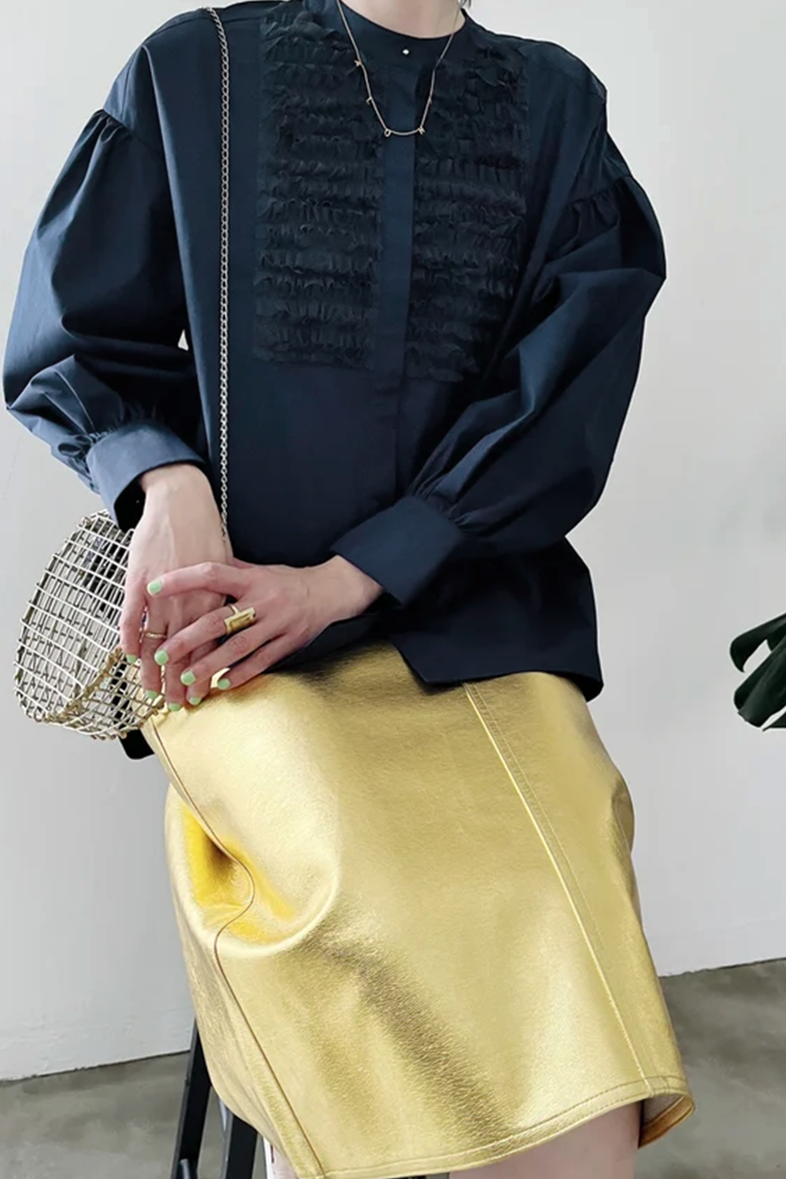 チュールフリルブラウス(6262ｰ457)