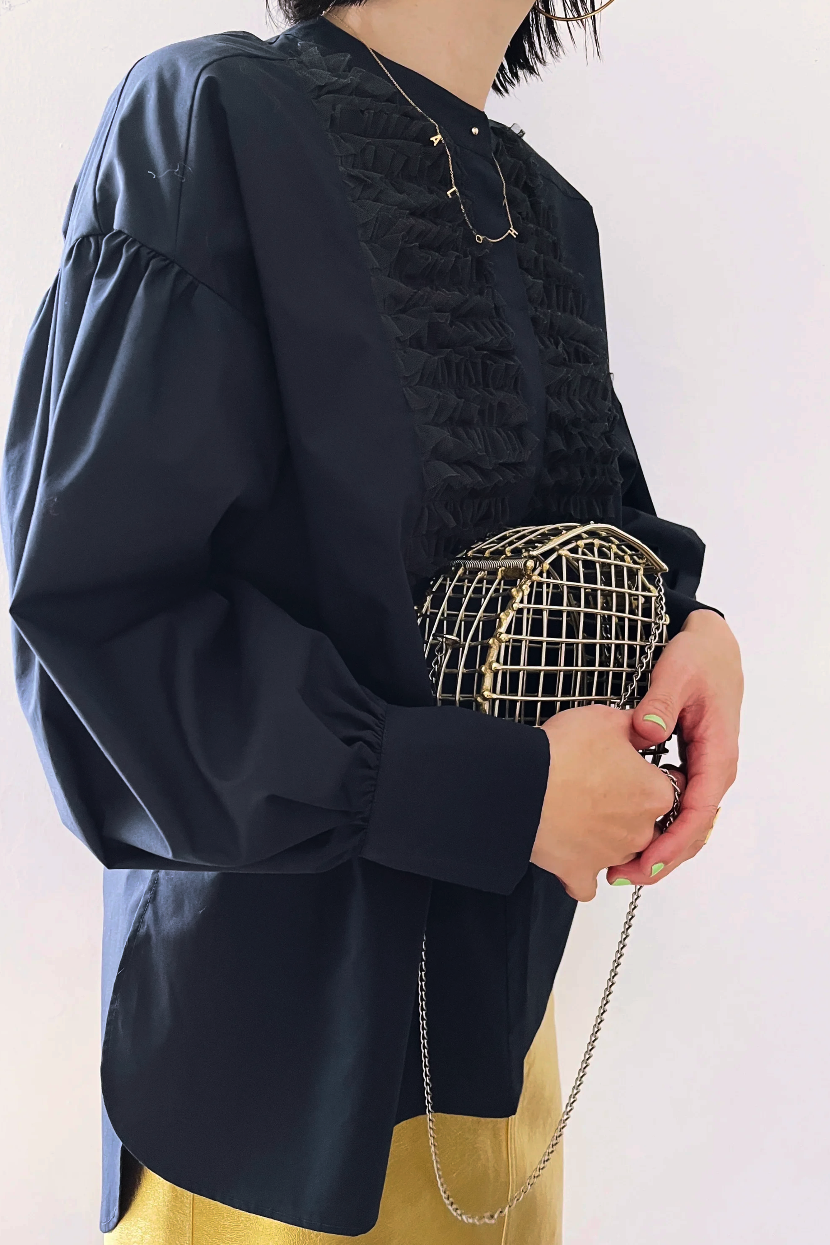 チュールフリルブラウス(6262ｰ457)