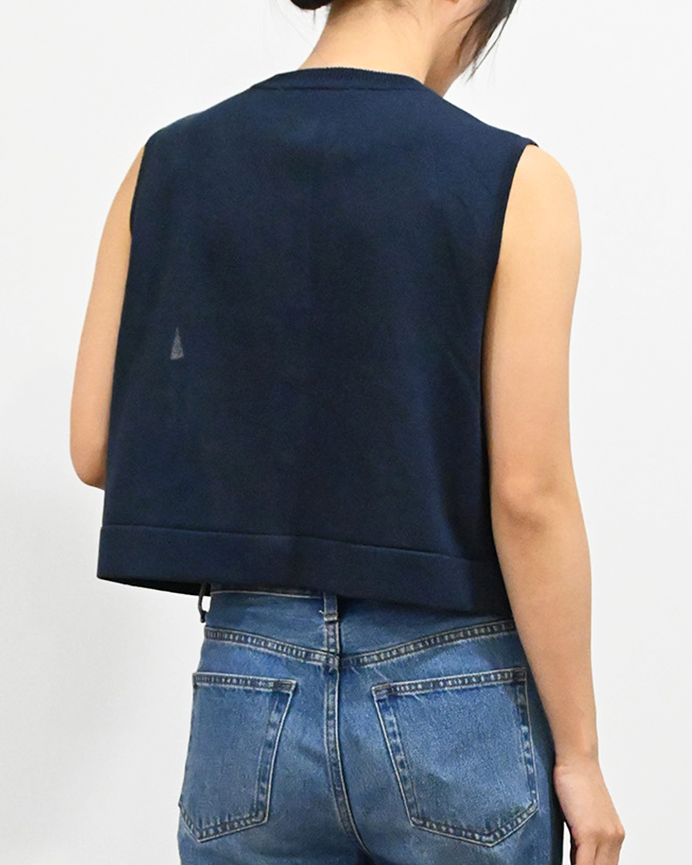 ビーズ刺繍ニットベスト(6266-342)