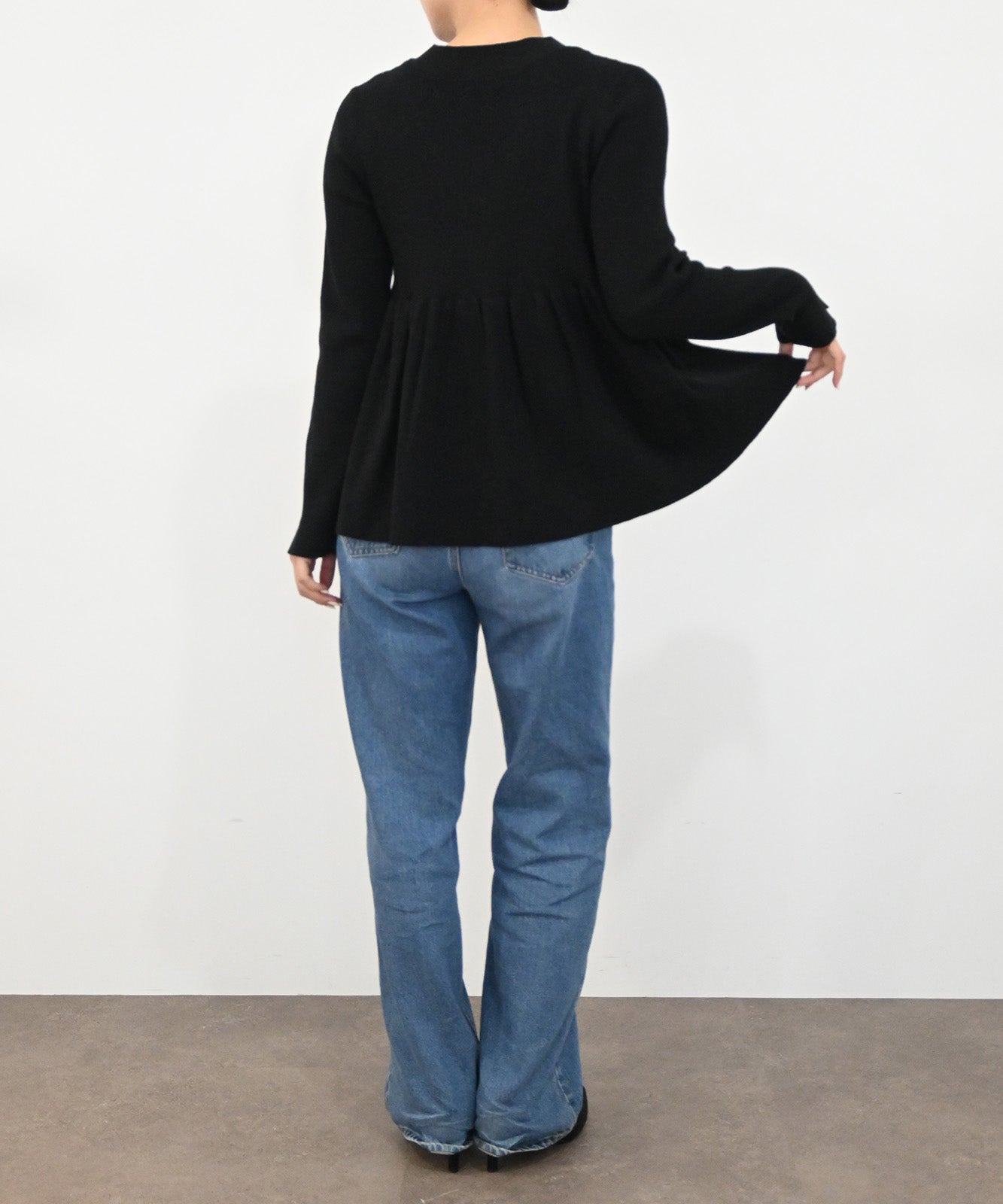 リブニットフレアカーディガン(6263-506)