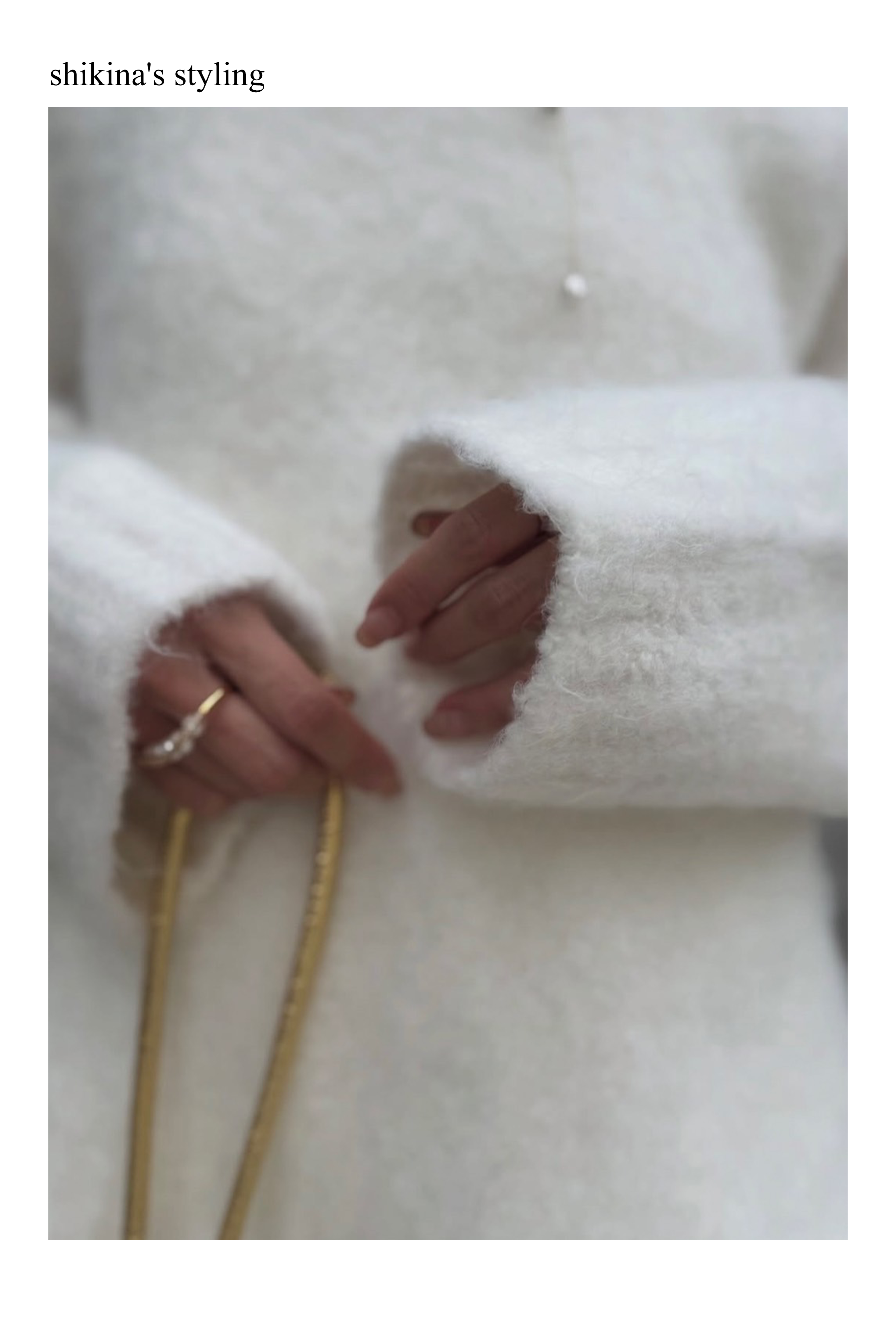 【10/3～ Shikina×TORRAZZO ご予約商品】2WAYニット×ボリュームドレス(6265-302)