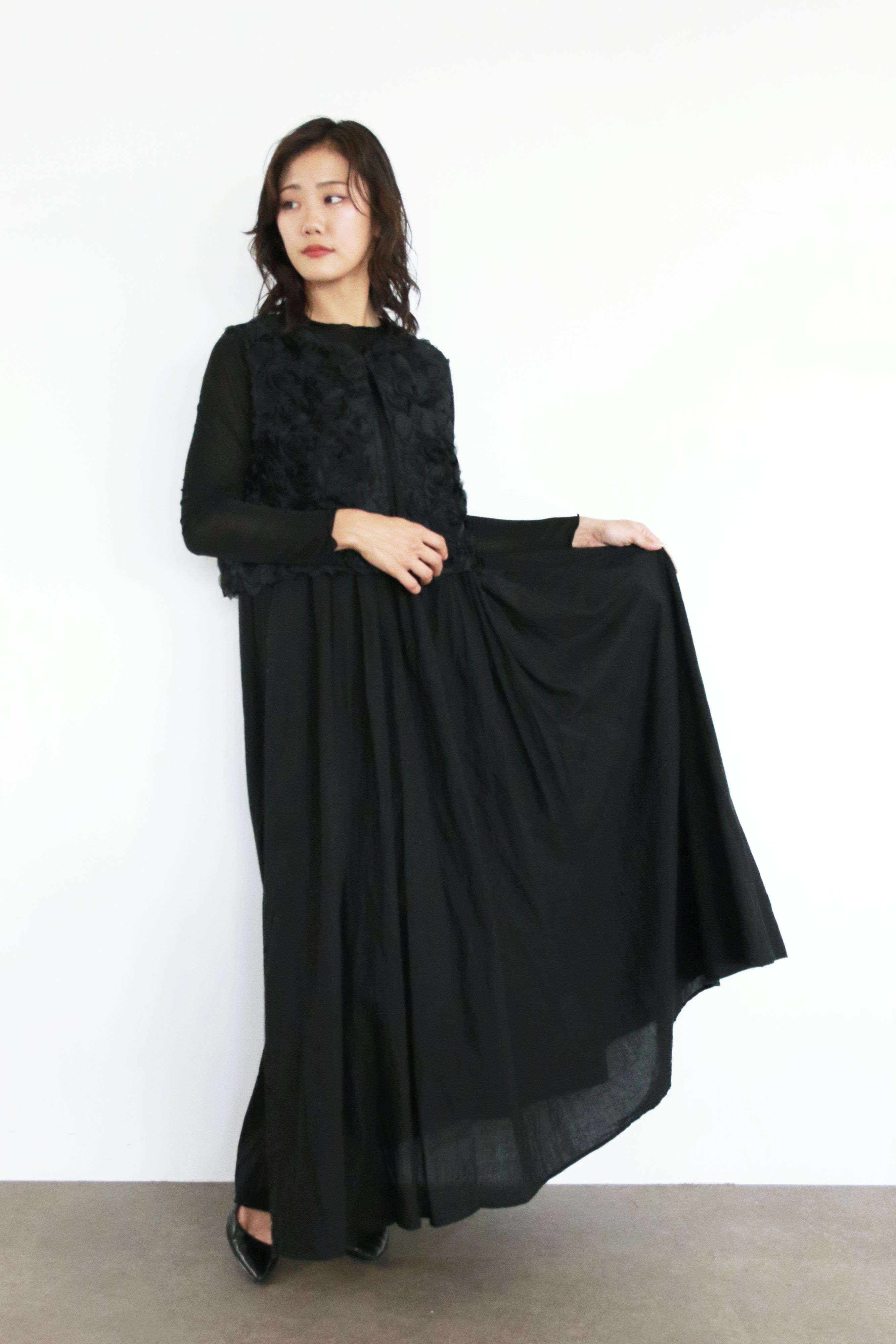 フラワーチュールパターンベスト(6262-454)