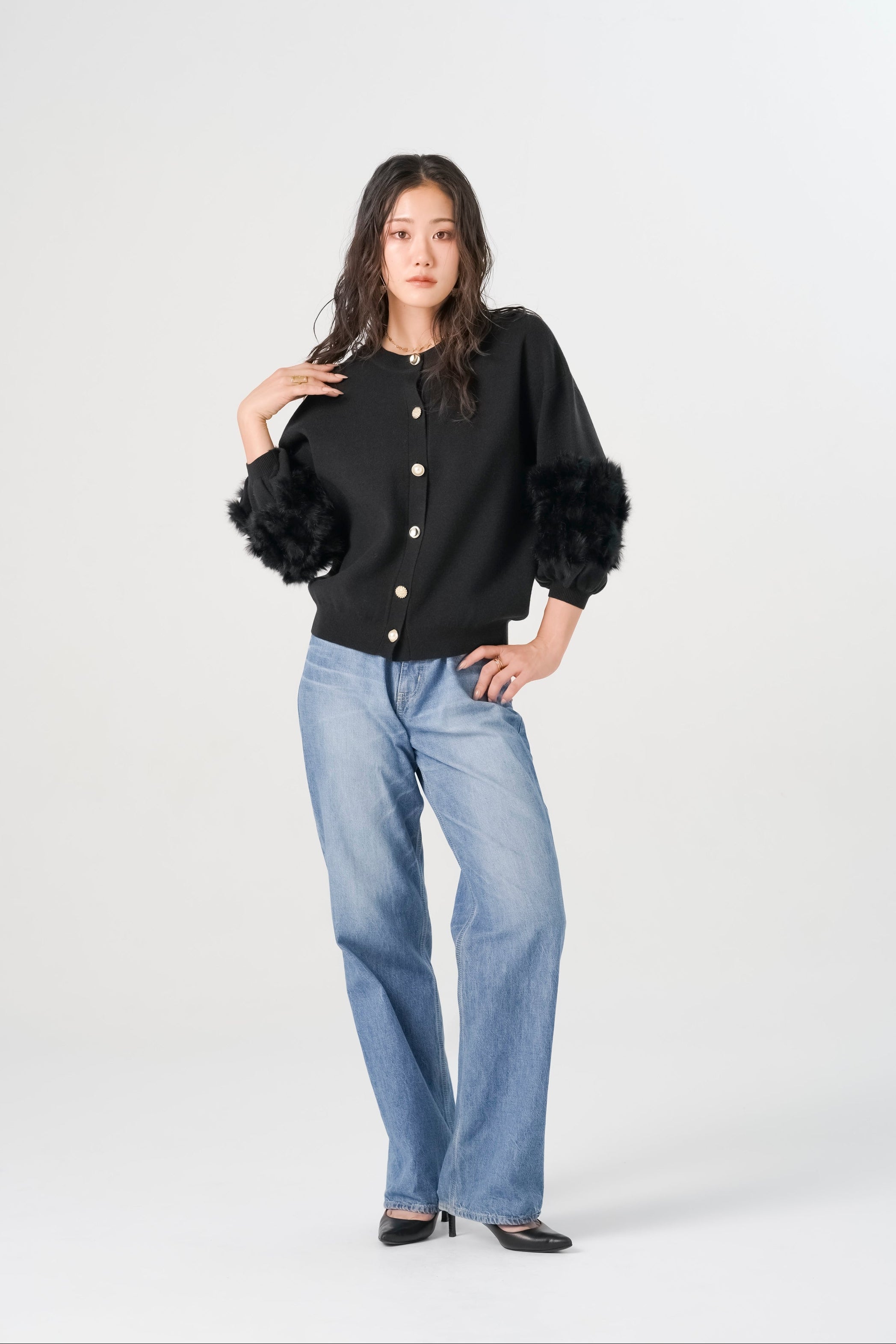 ラビットファーニットトップス(6269-525)