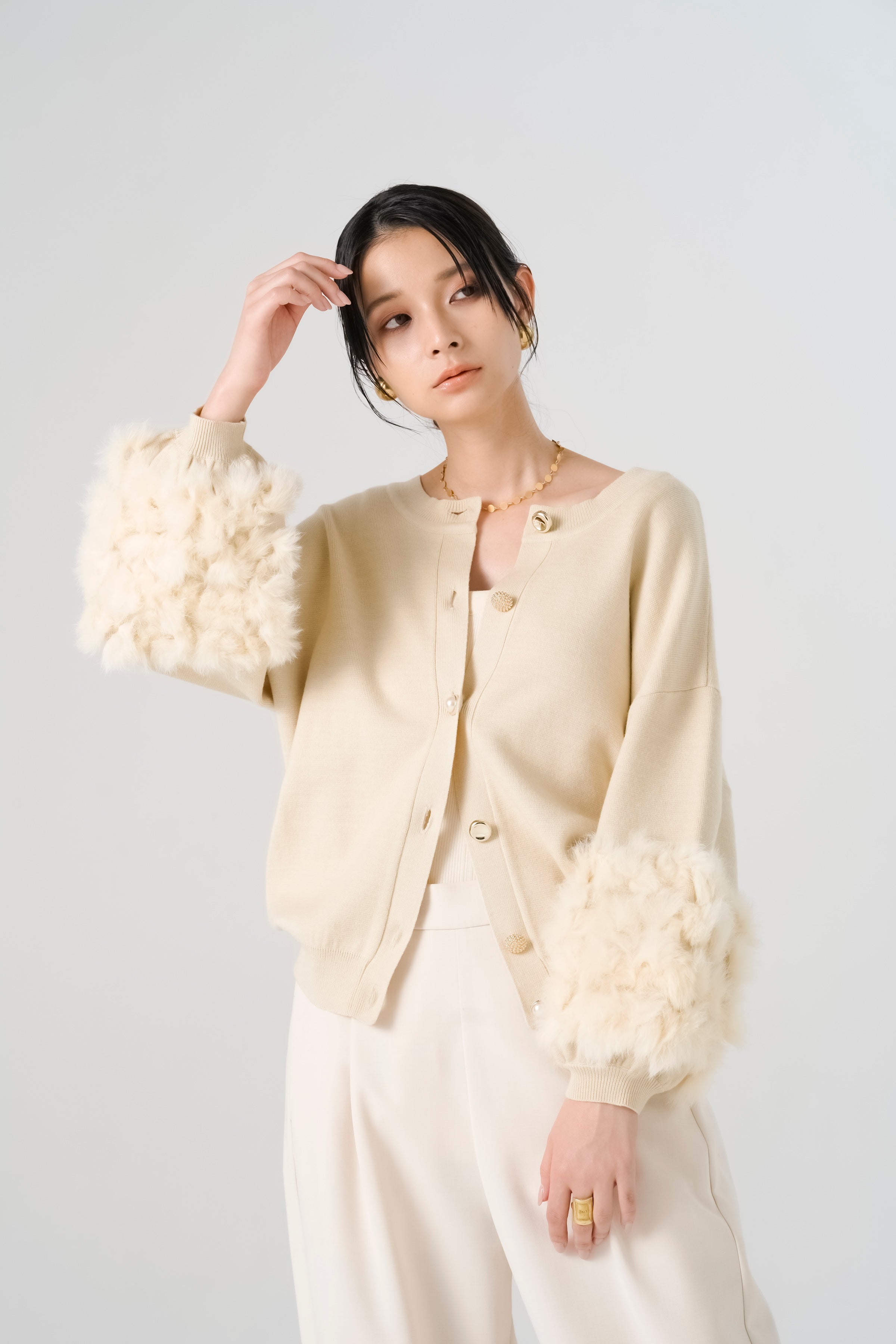 ラビットファーニットトップス(6269-525)