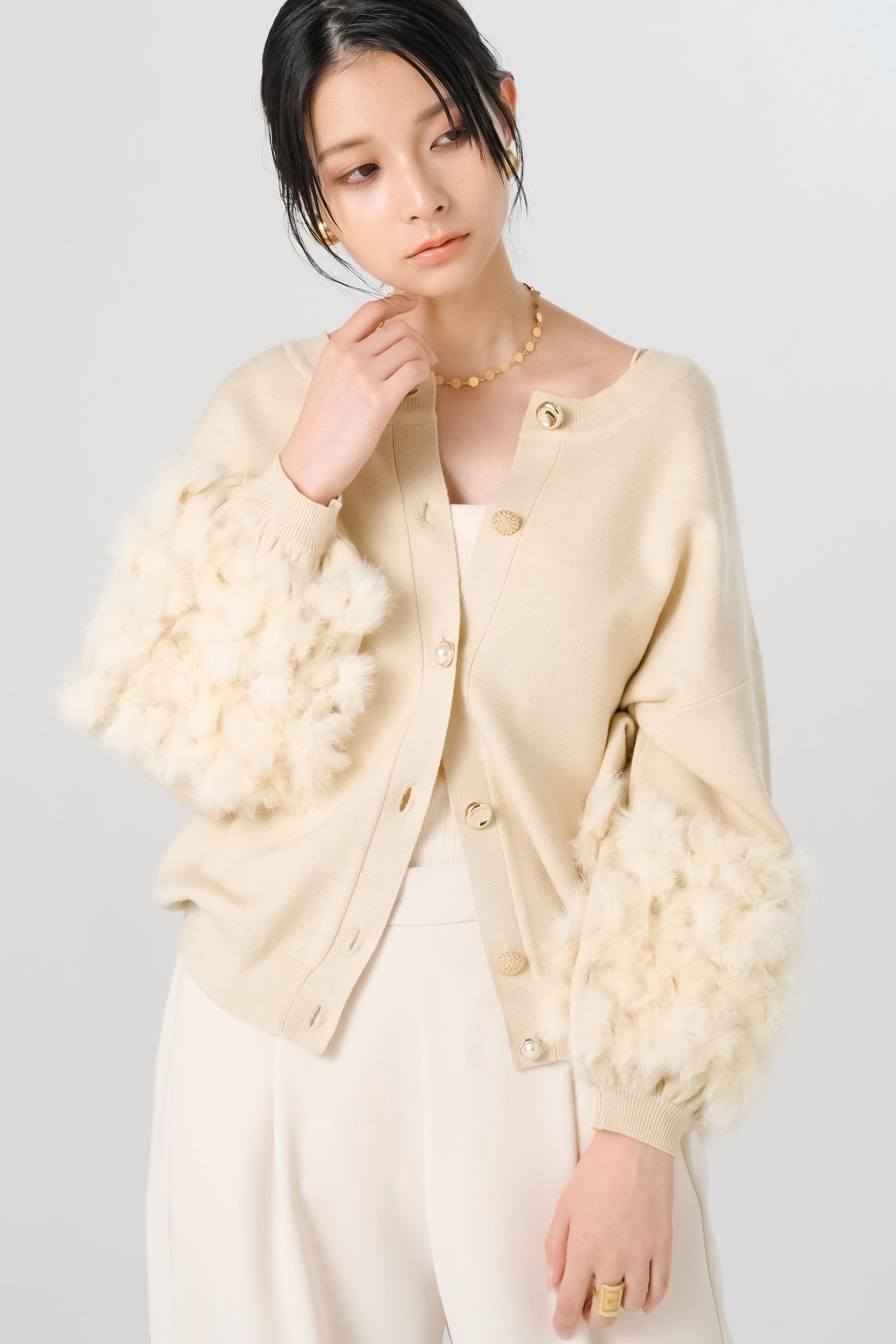 ラビットファーニットトップス(6269-525)