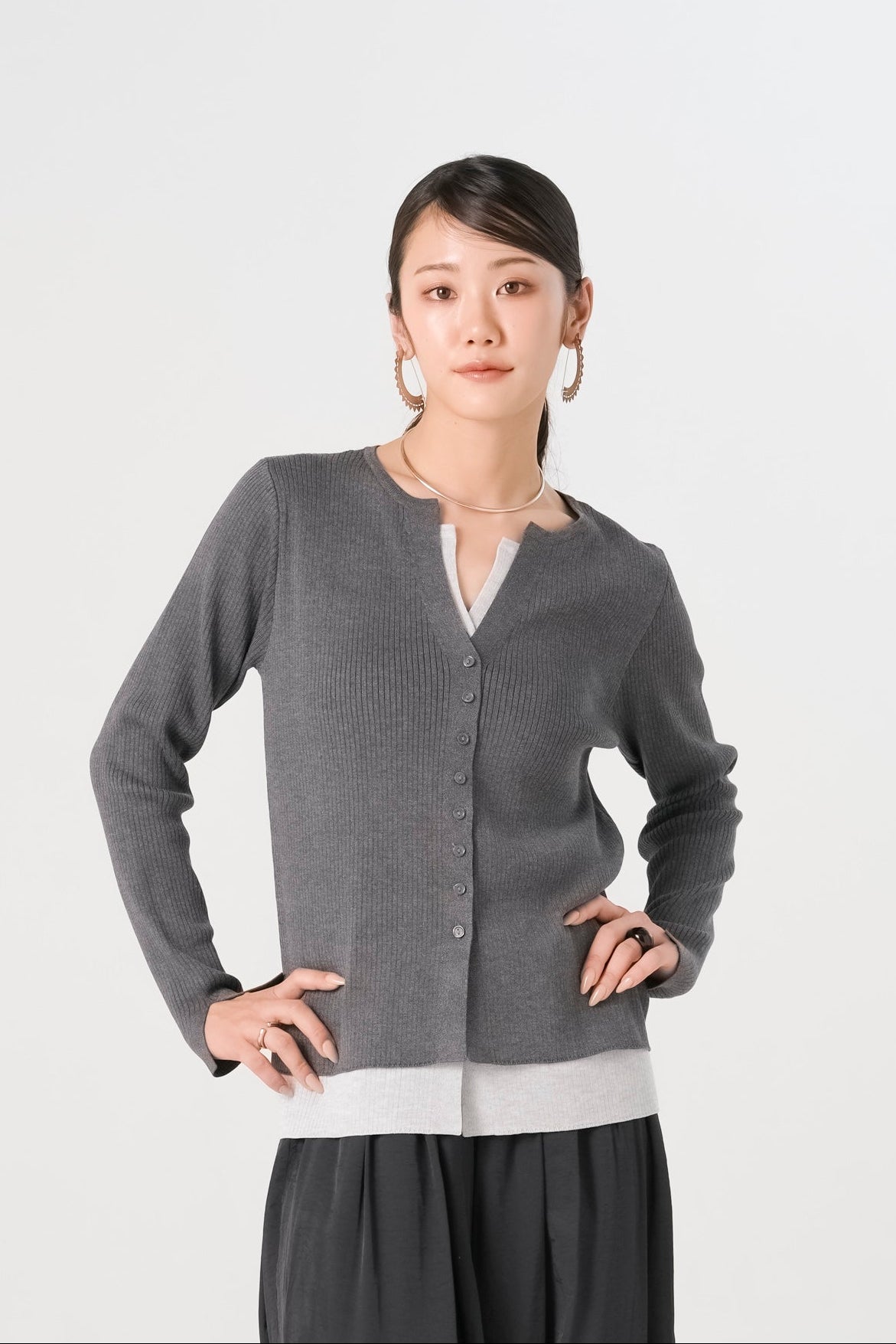 【8/7- 先行販売】レイヤードバイカラートップス(6268-450)
